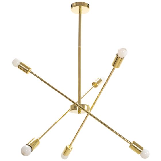 TOOLIGHT hængende loftlampe APP1115-6CP Guld 57,5x72x57,5cm