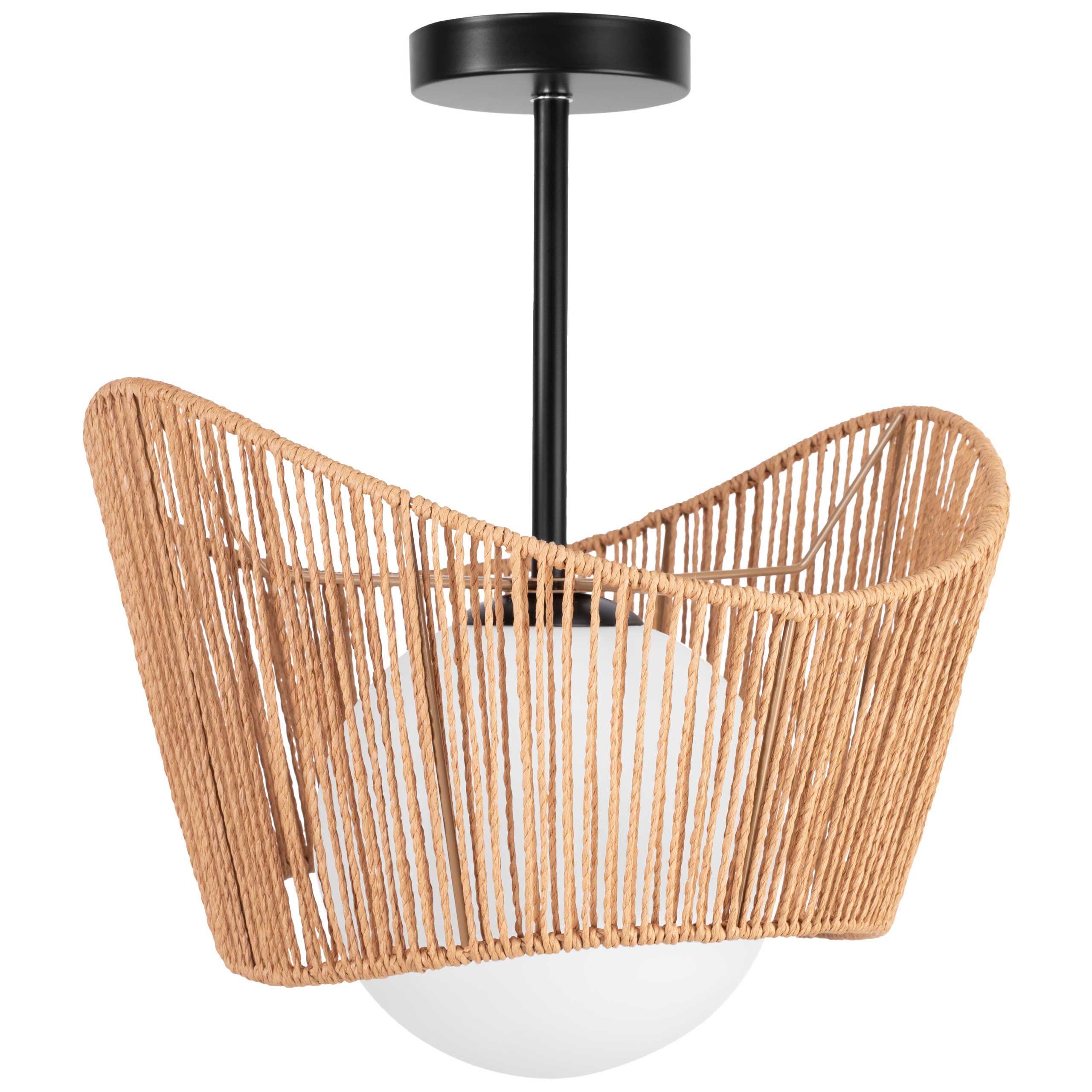 TOOLIGHT hængende loftlampe APP1589-1CP BOHO Beige 30x39,5x30cm