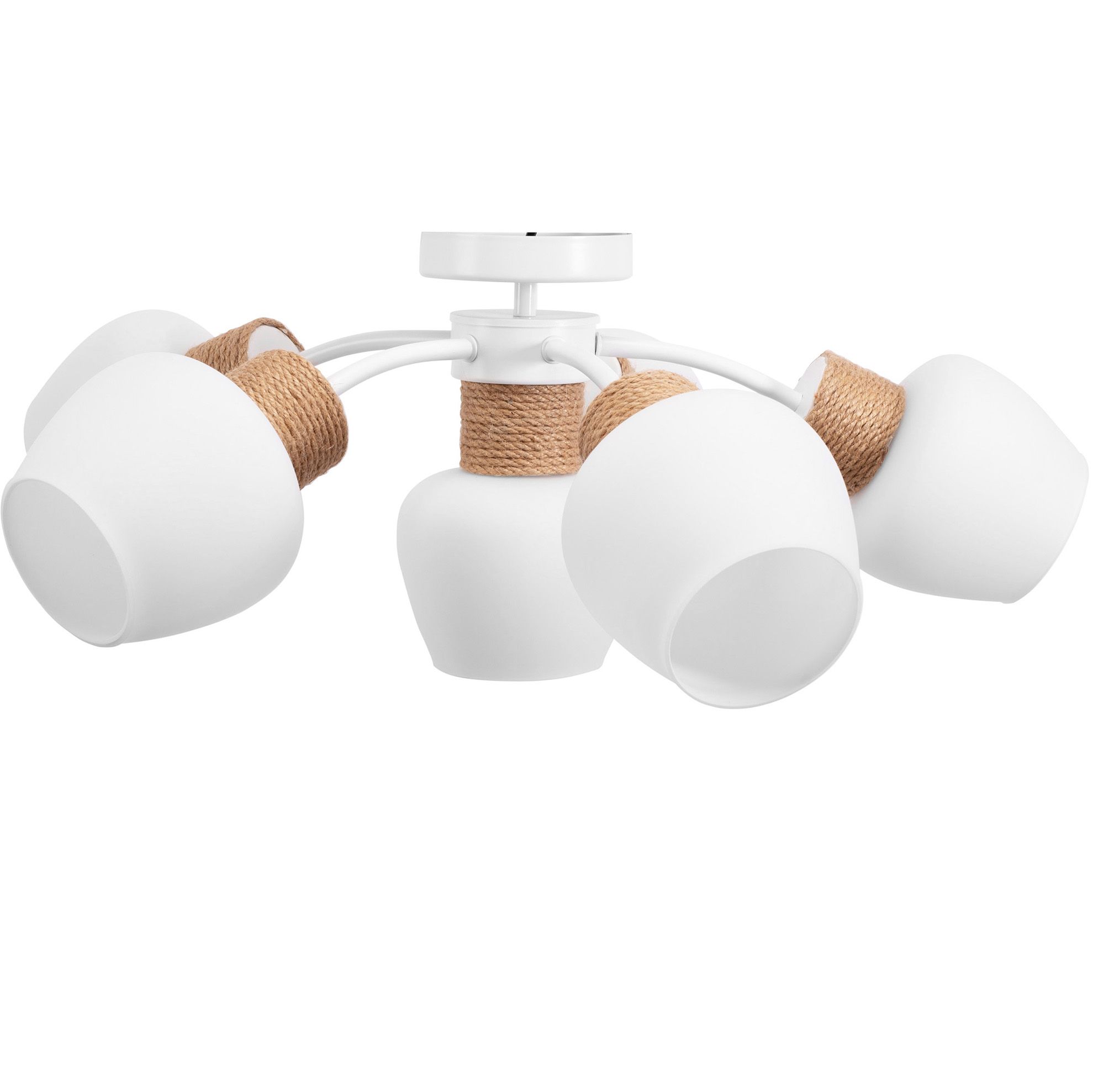 TOOLIGHT loftlampe APP1590-6CP BOHO Hvid/Beige 60x60x24cm