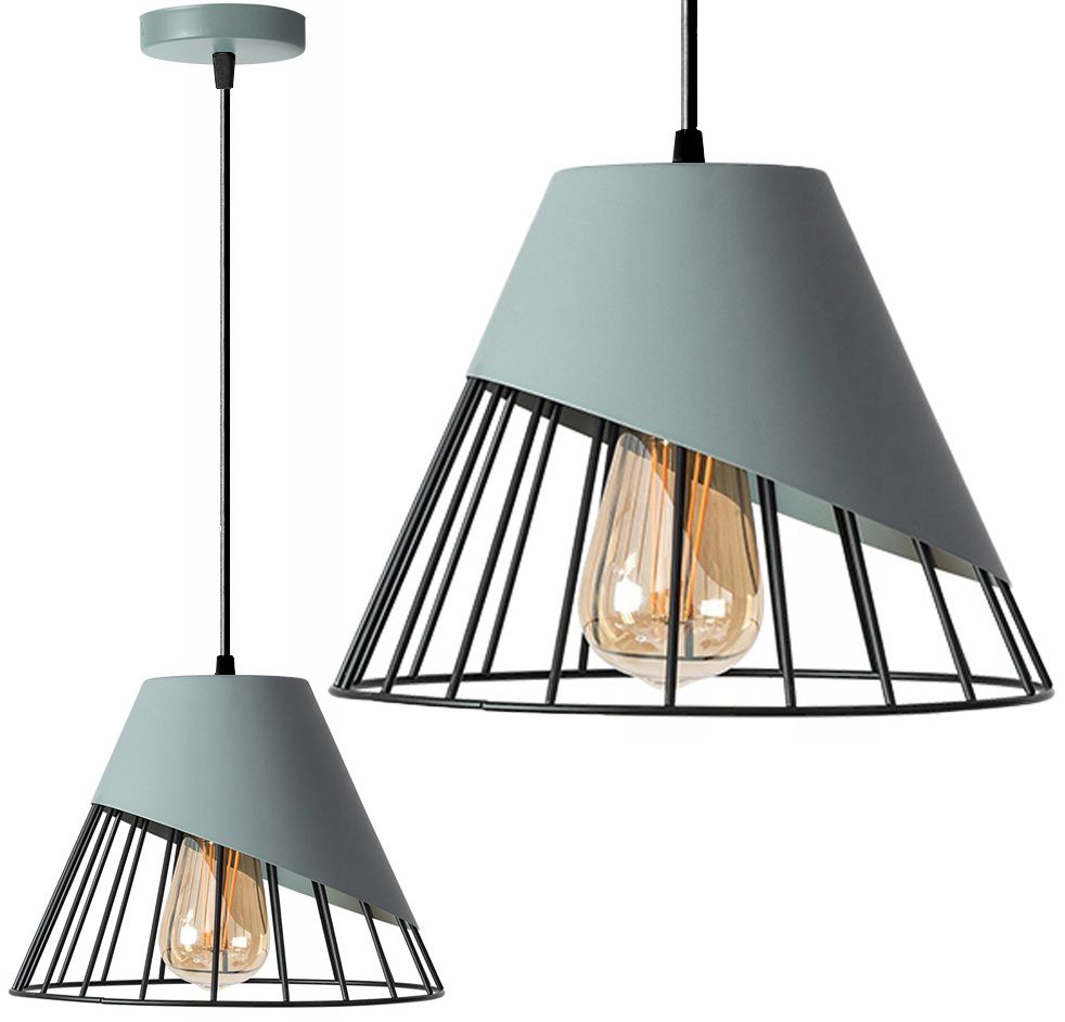 TOOLIGHT hængende loftlampe APP229-1CP Grå/Sort 17,5x25x90cm