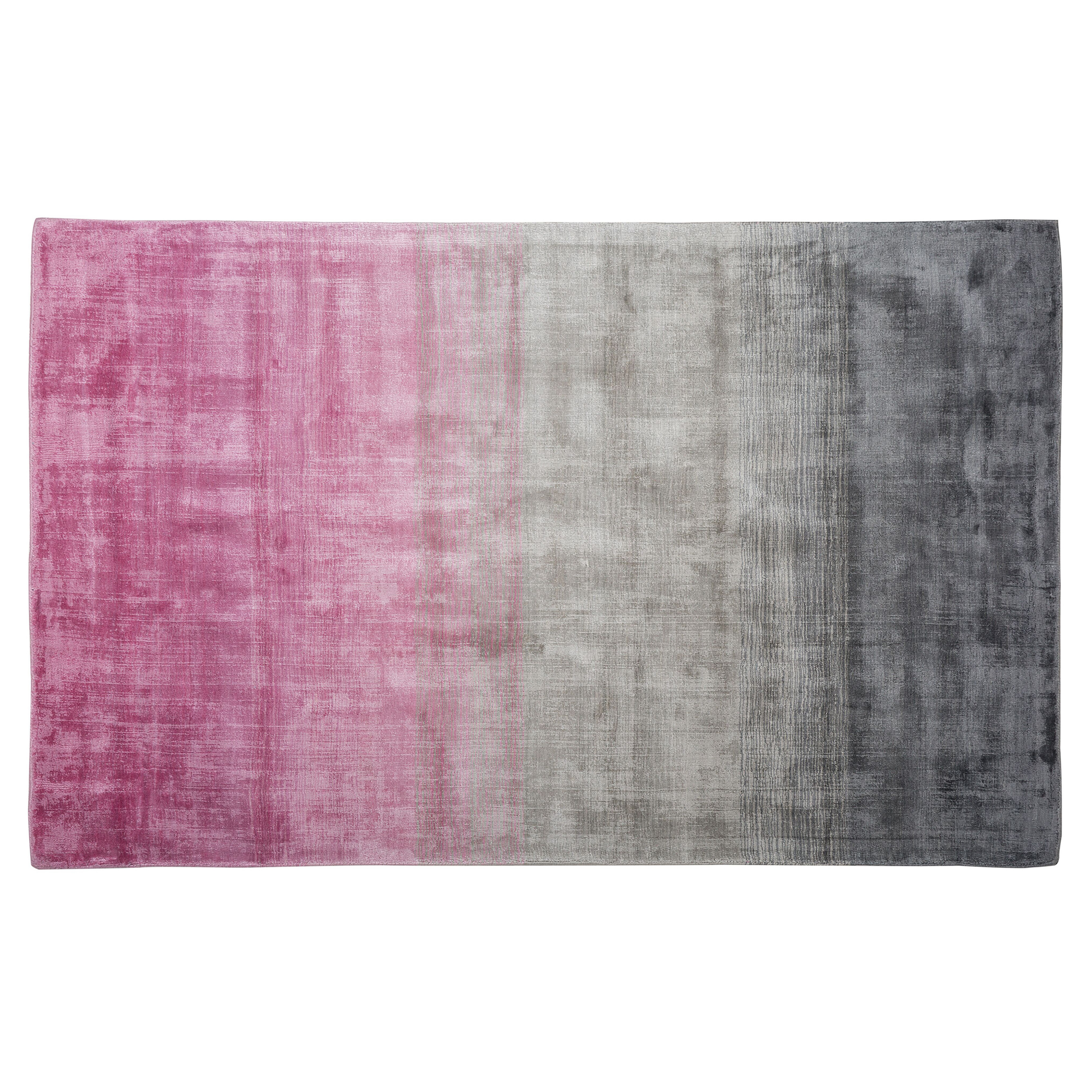 Gulvtæppe ERCIS Lyserød 140 x 200 cm Viskose