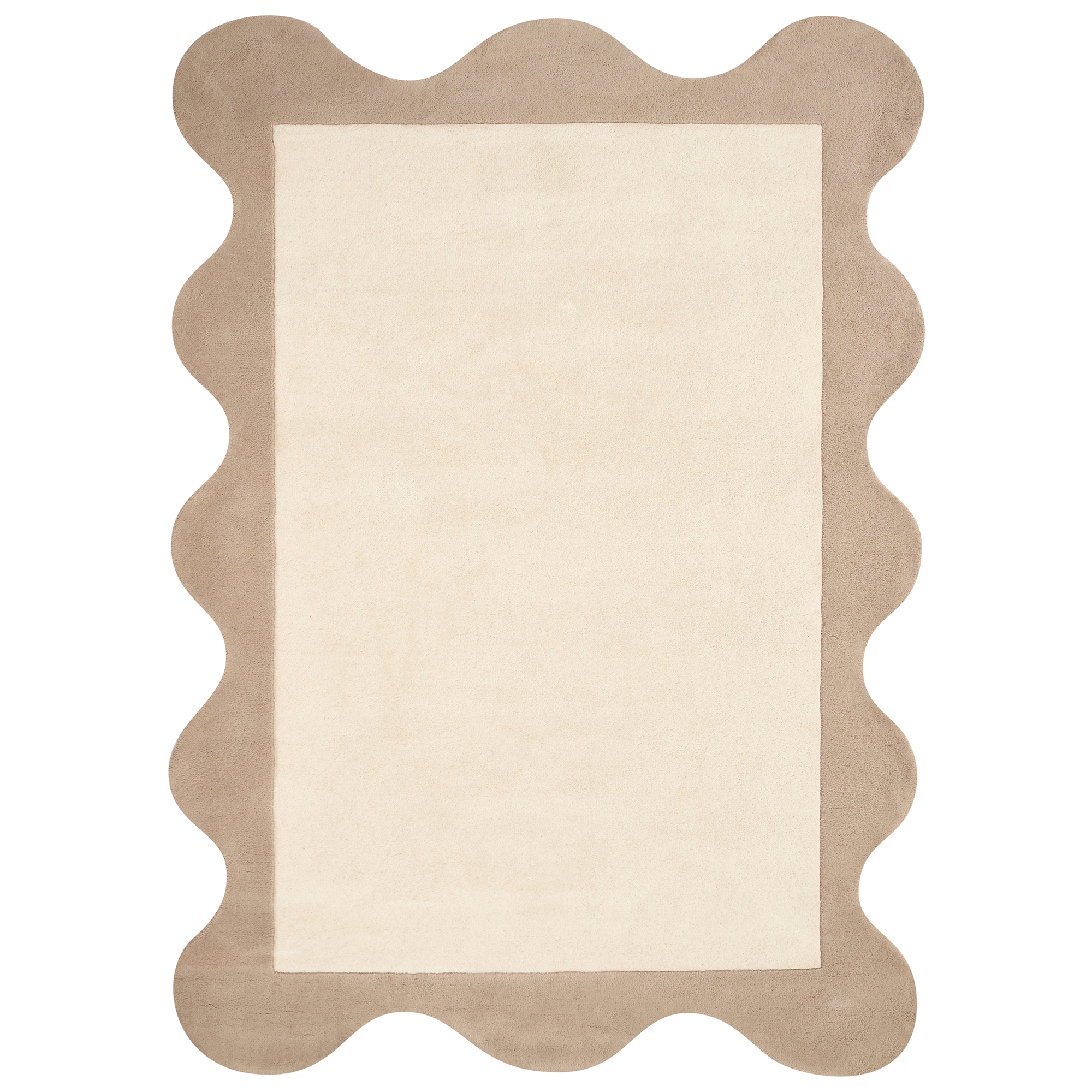 Gulvtæppe SANGHAR Beige 160 x 230 cm Uld