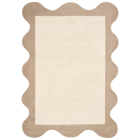 Gulvtæppe SANGHAR Beige 160 x 230 cm Uld