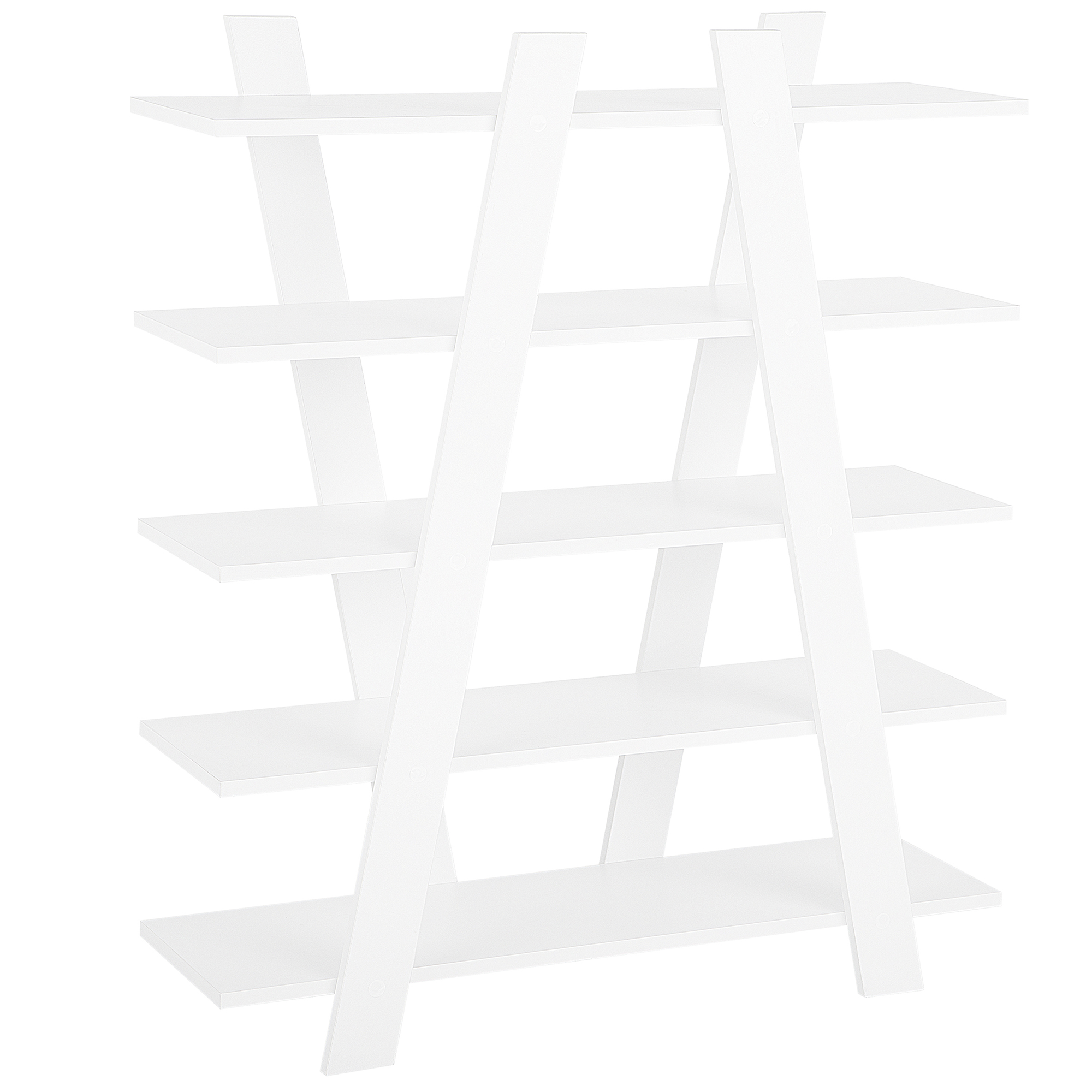5-etagers reol ESCALANTE 116 cm Hvid