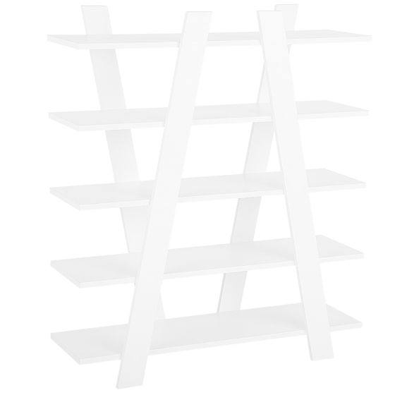 5-etagers reol ESCALANTE 116 cm Hvid
