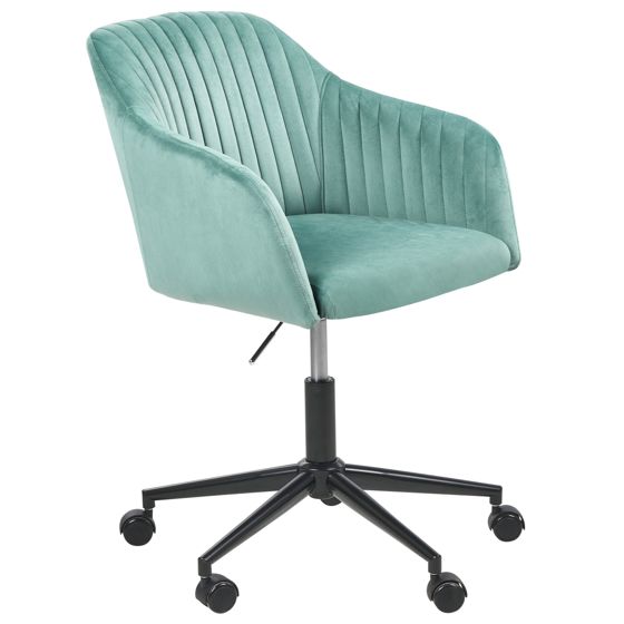 Skrivebordsstol VENICE Velour Mintgrøn