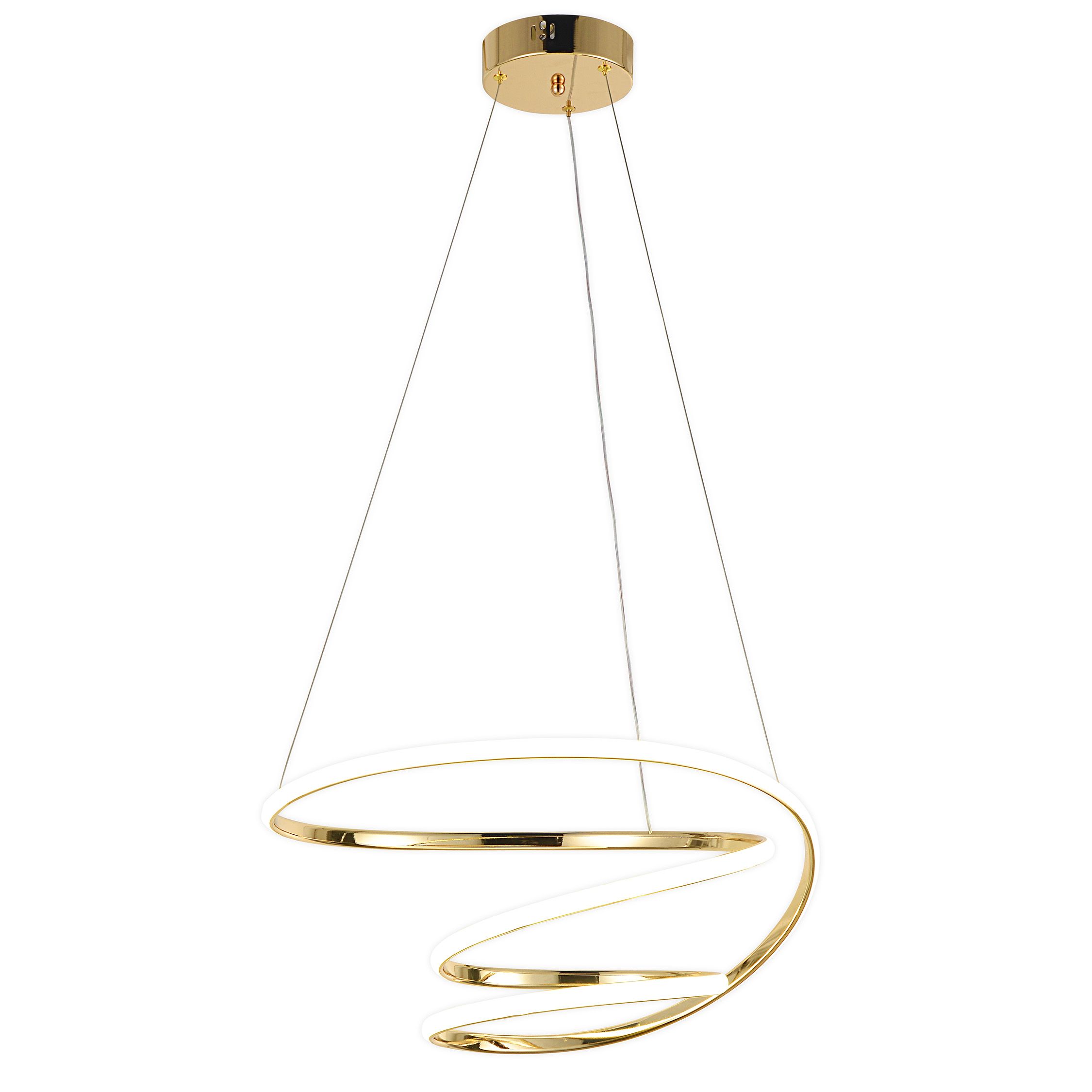 TOOLIGHT hængende loftlampe LED G080-1CP Guld 48x48x6cm