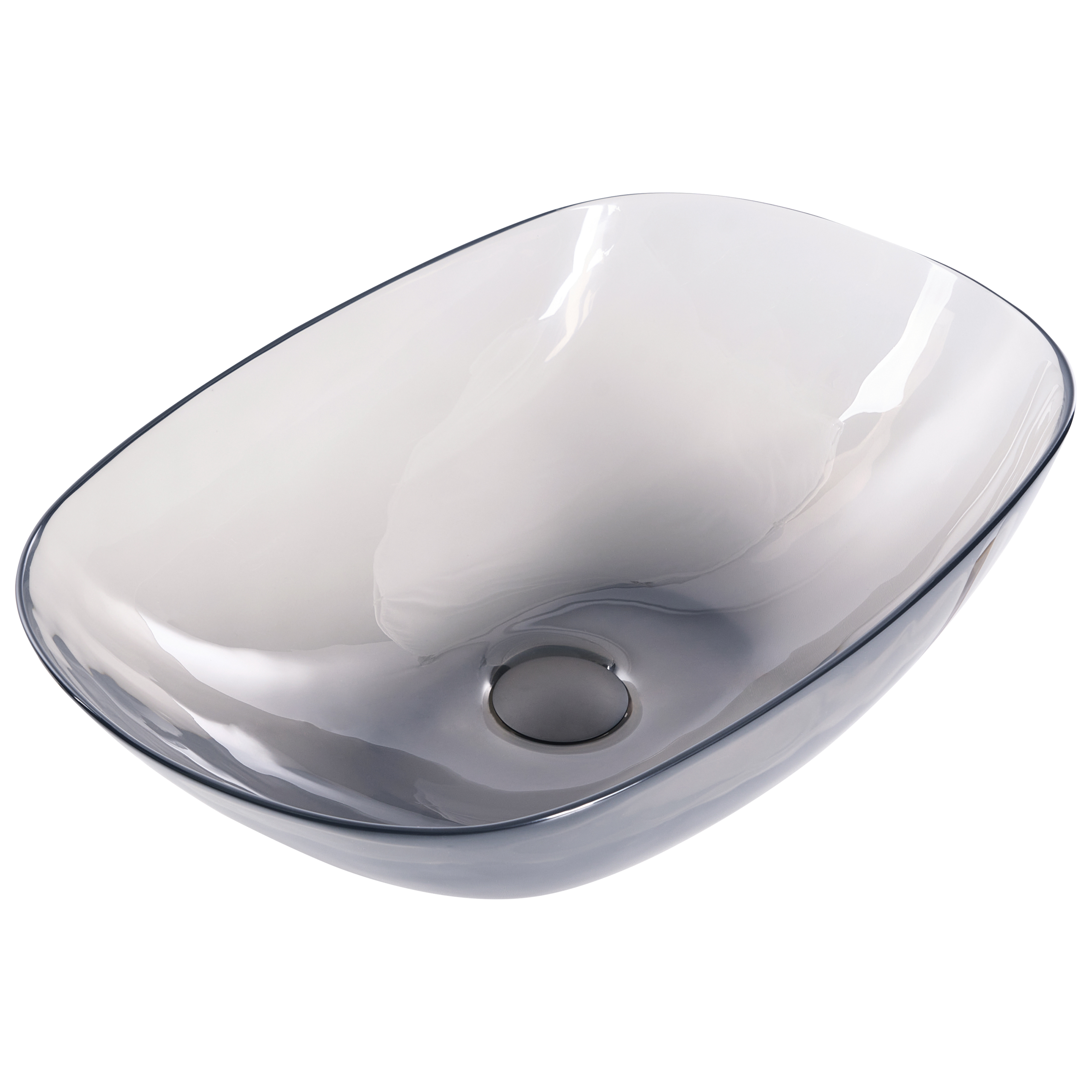 Vask til bordplade MOENGO 54 x 36 cm Fast overflade Sort
