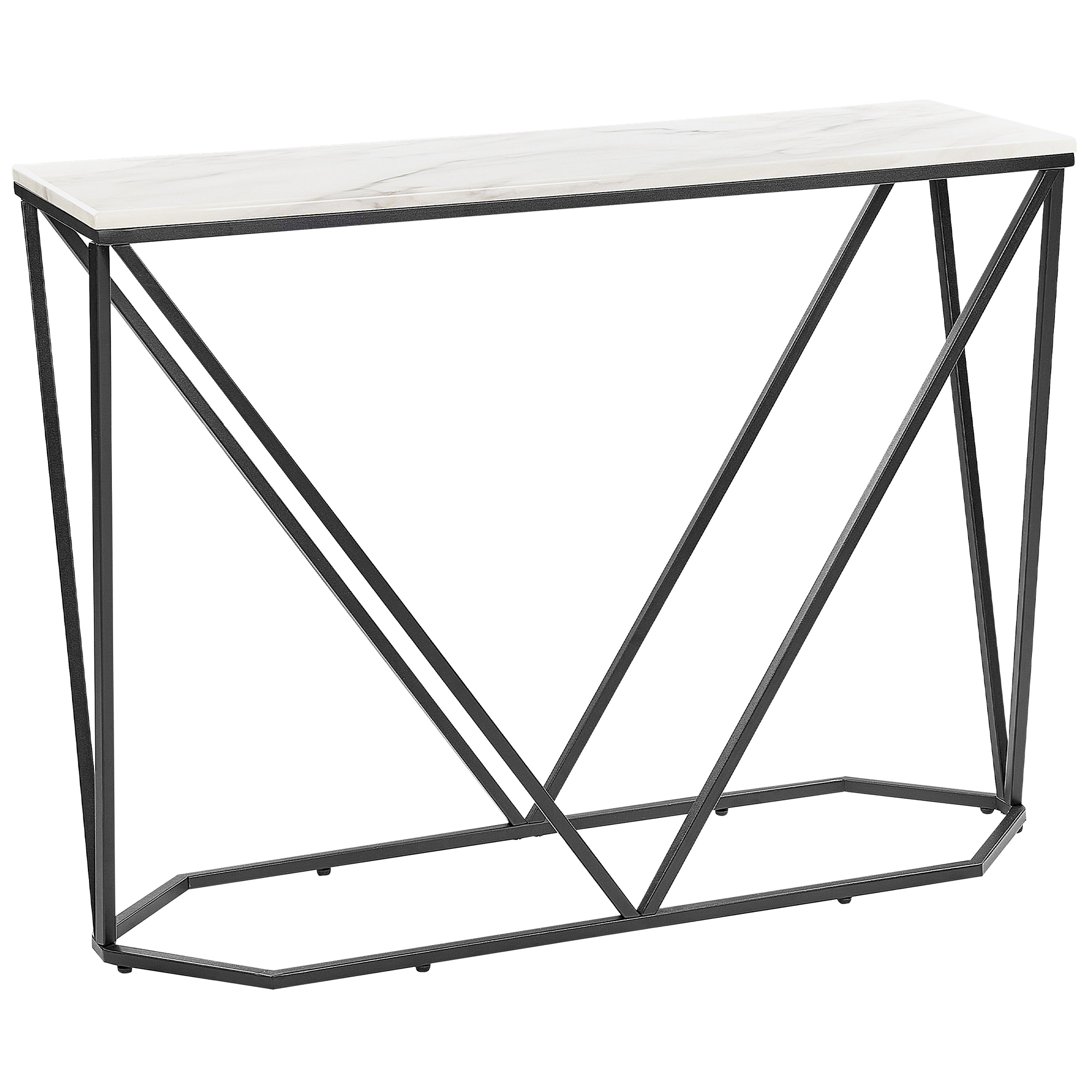 Konsolbord HAZEN Marmor/sort