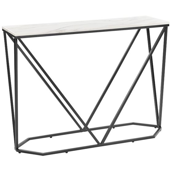 Konsolbord HAZEN Marmor/sort