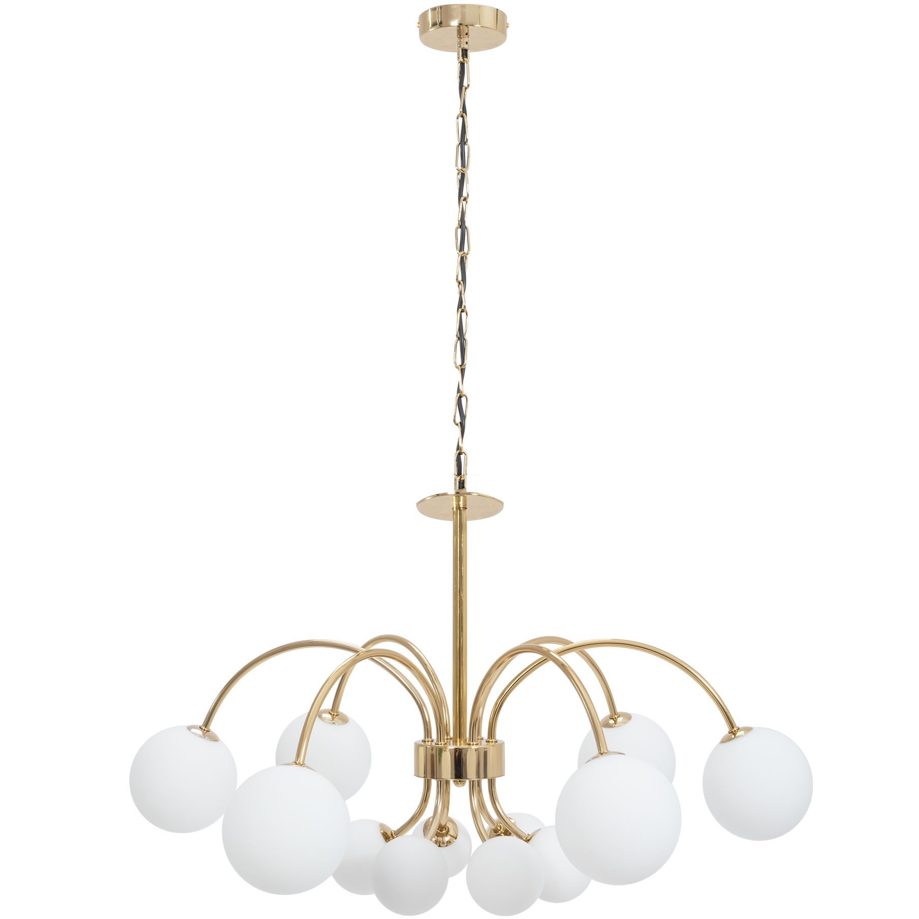 TOOLIGHT hængende loftlampe APP962-12CP Guld 108x75x108cm