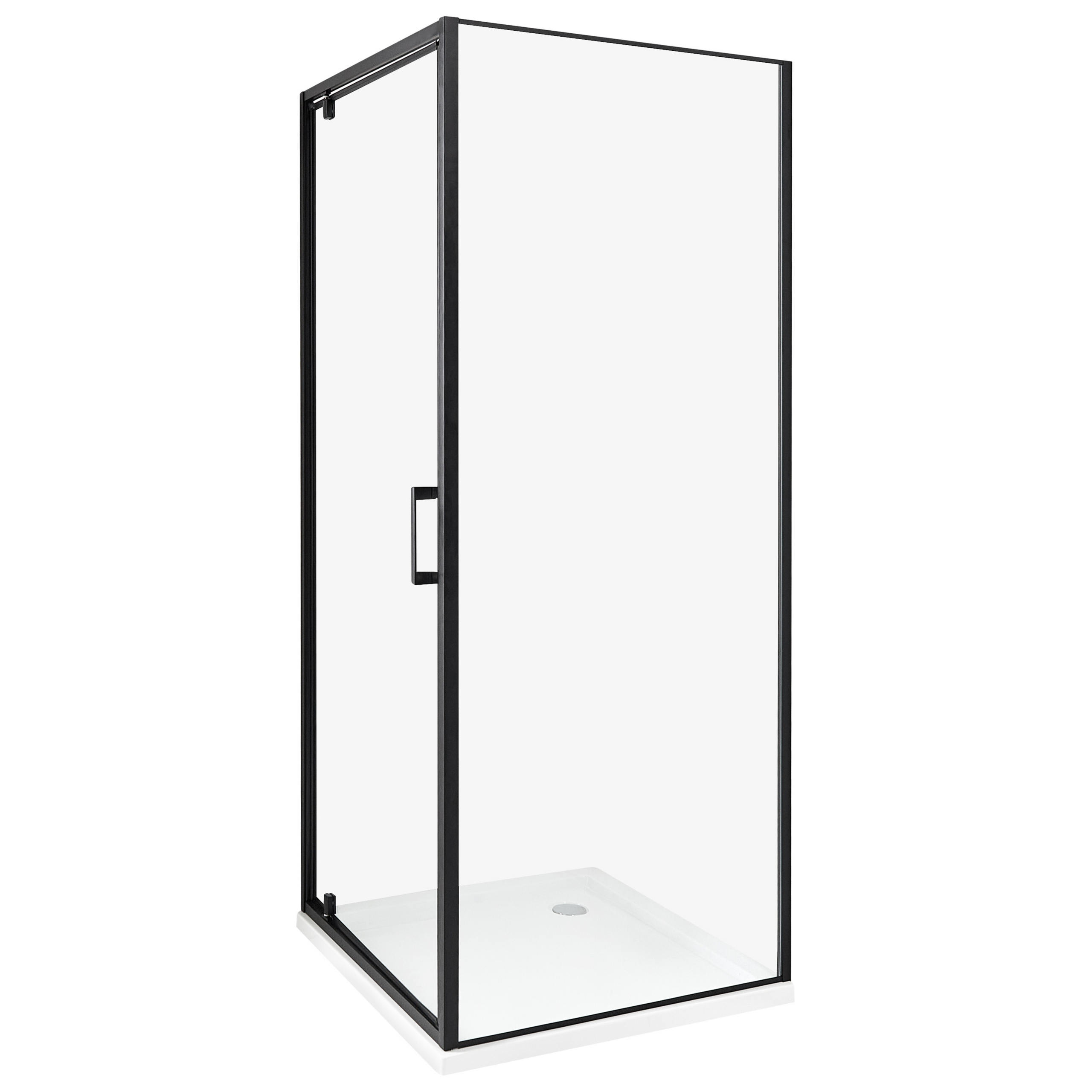 Brusekabine DARLI 70 x 70 x 185 cm Sort