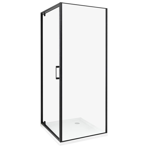Brusekabine DARLI 70 x 70 x 185 cm Sort