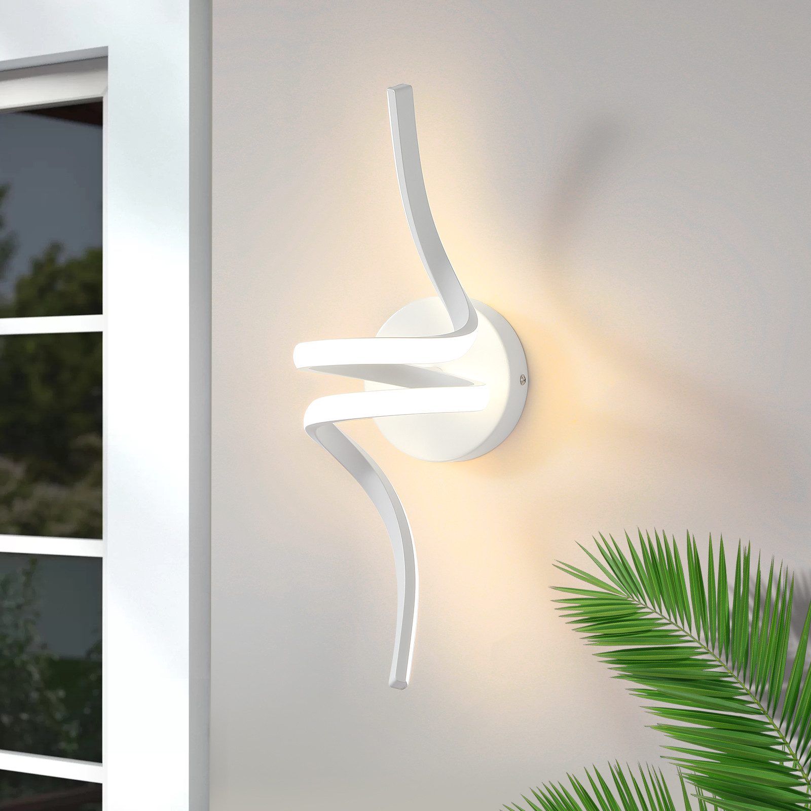 NETTLIFE moderne, hvid, 7W, LED - væglampe, til trapper, varm, hvid, 3000, K