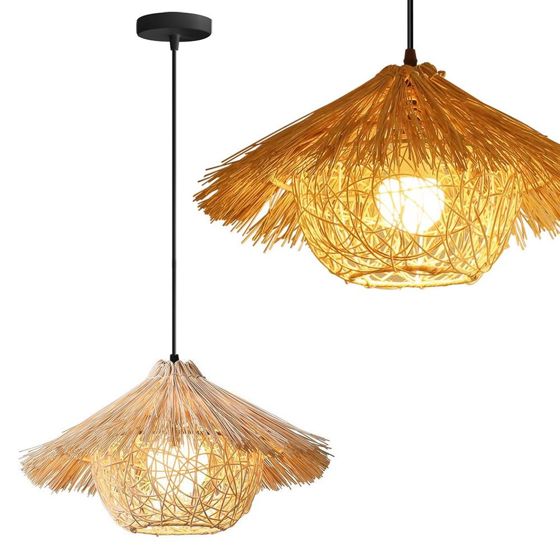 TOOLIGHT hængende loftlampe APP1636-1CP BOHO Beige 40x40x23cm