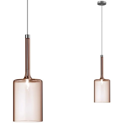 TOOLIGHT hængende loftlampe APP1699-1CP B Brun 14x10x30cm