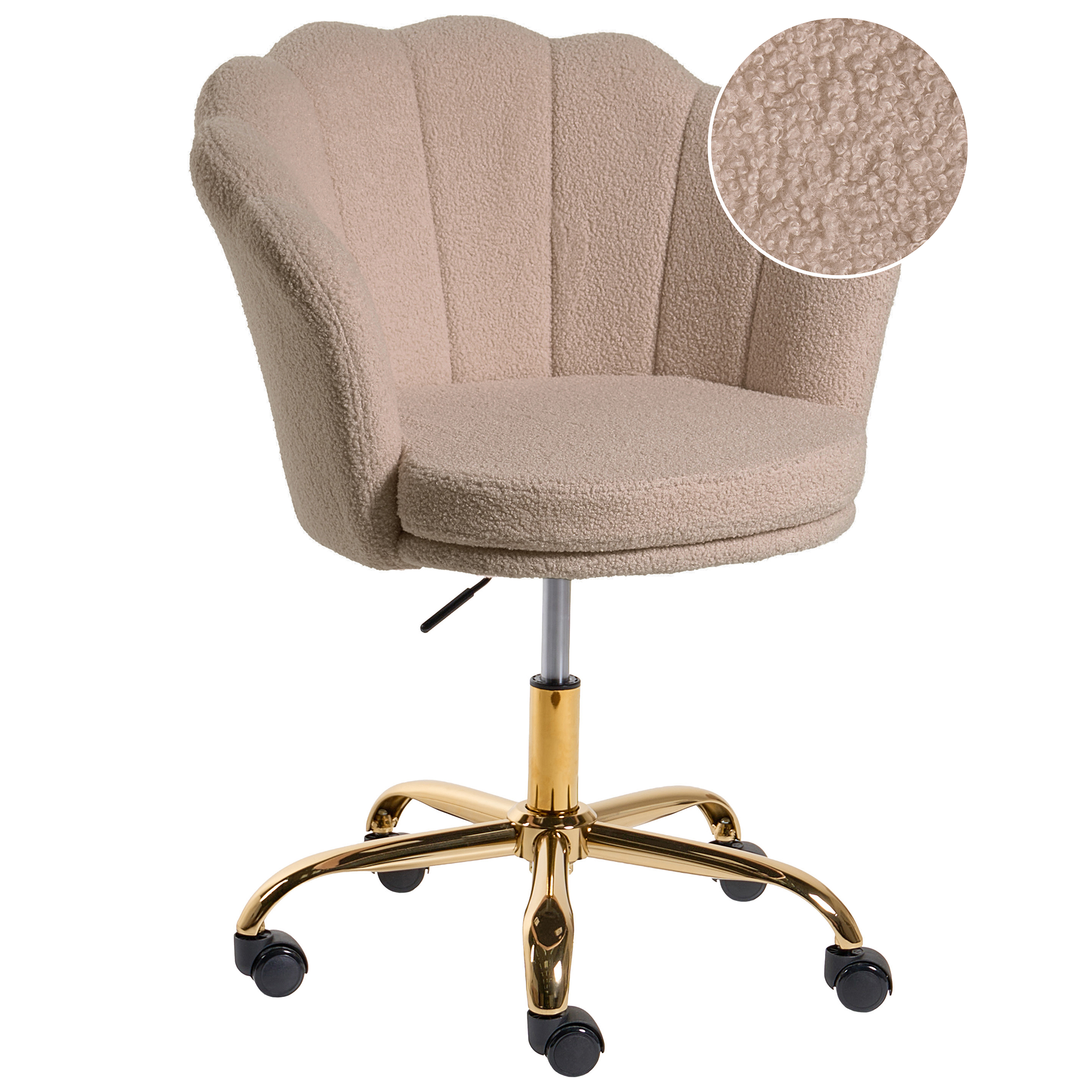 Skrivebordsstol MONTICELLO Boucle Beige