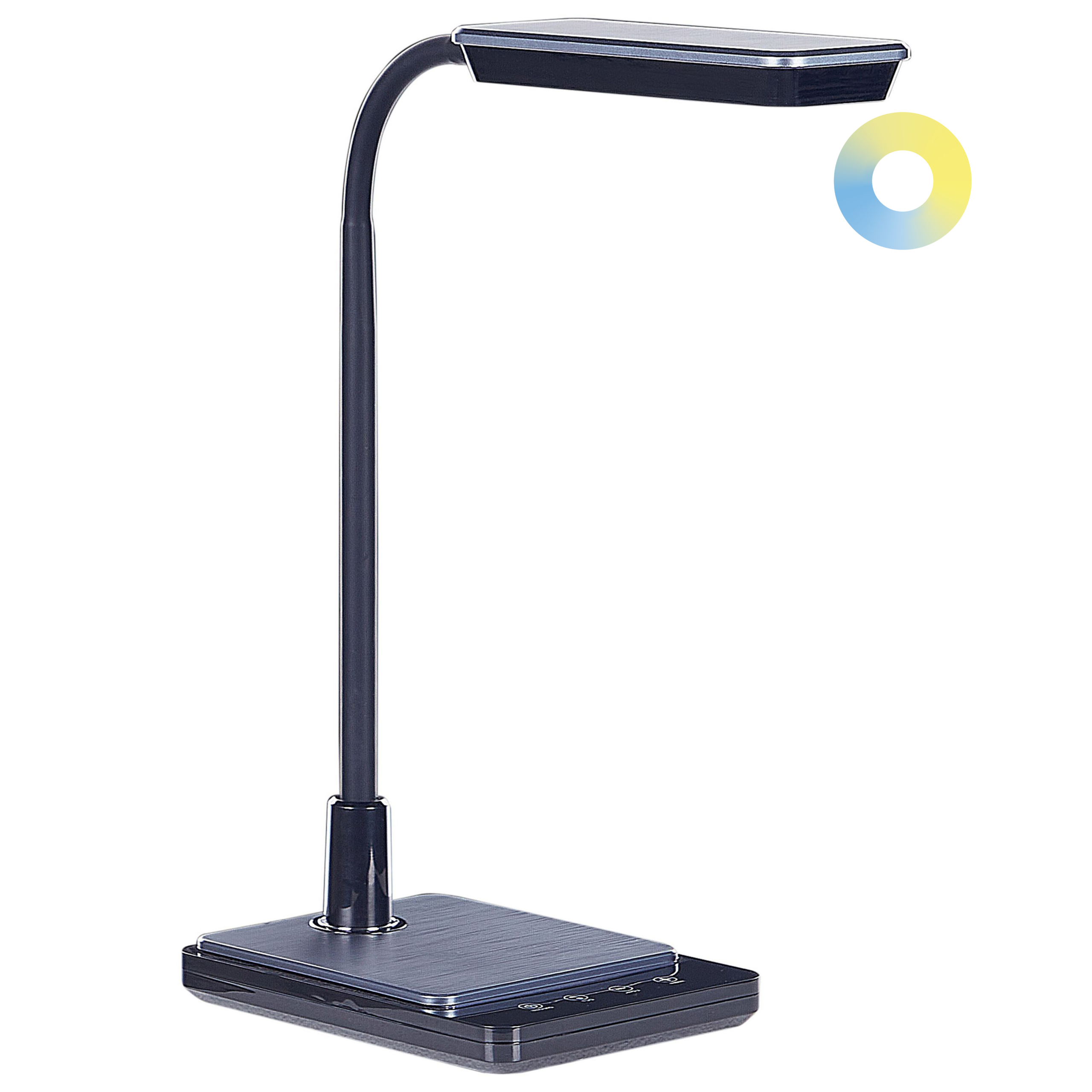 LED skrivebordslampe CENTAURUS Med dæmpning Metal Sort