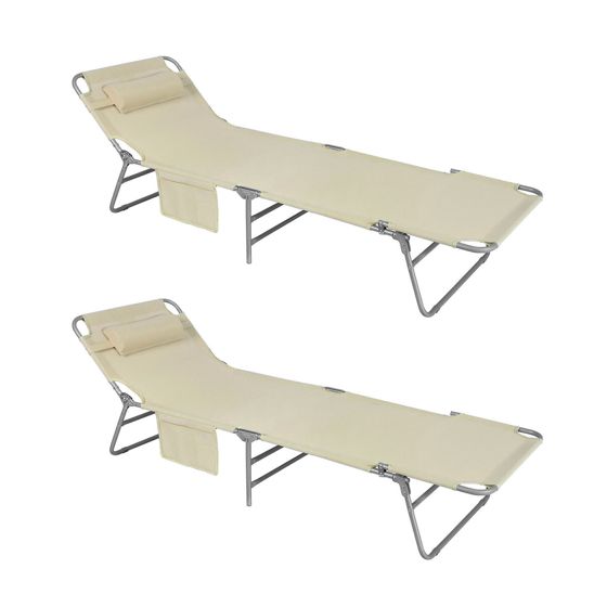 SoBuy Liggestol, Gyngestol, mobil stol OGS35-MI