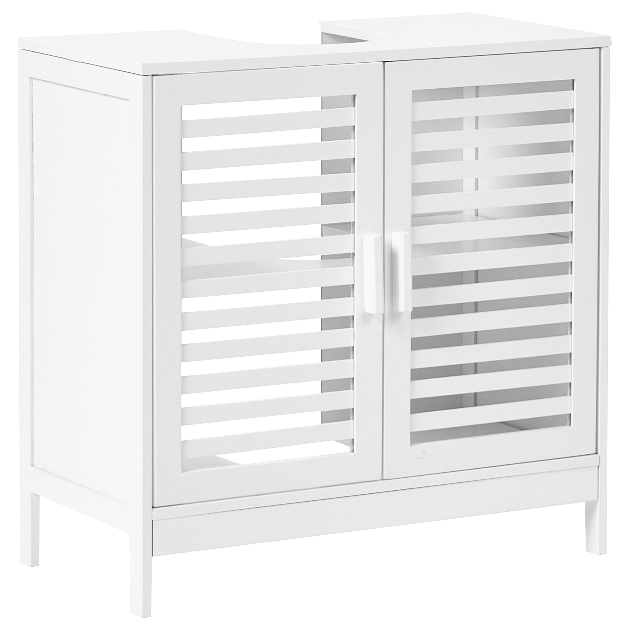 Vaskeskab MISSOULA 60 cm Bambus Hvid