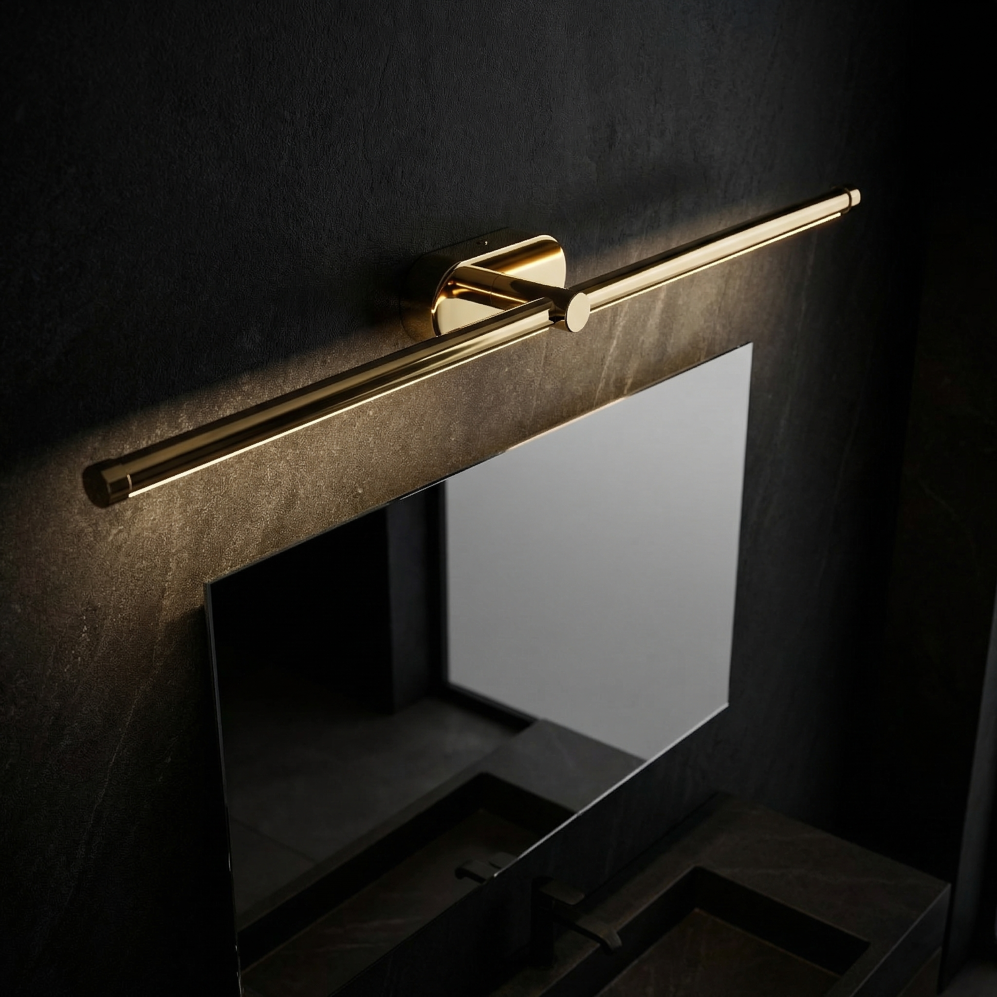TOOLIGHT væglampe APP1891-1W 80 cm LED Guld 80x7,5x5cm