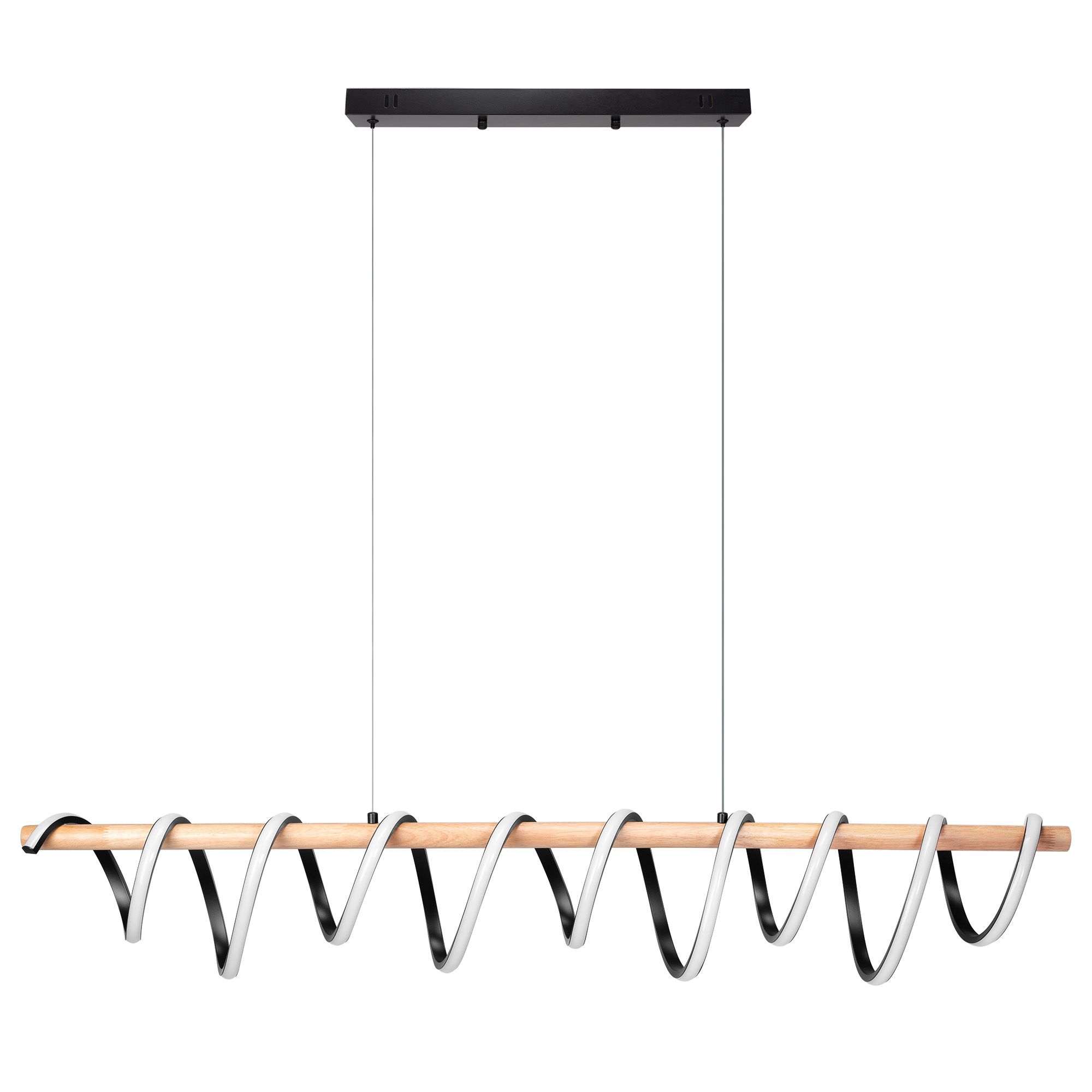 TOOLIGHT hængende loftlampe LED APP1288-CP Sort 120x16x20cm