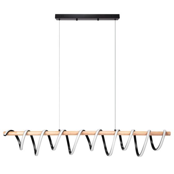 TOOLIGHT hængende loftlampe LED APP1288-CP Sort 120x16x20cm