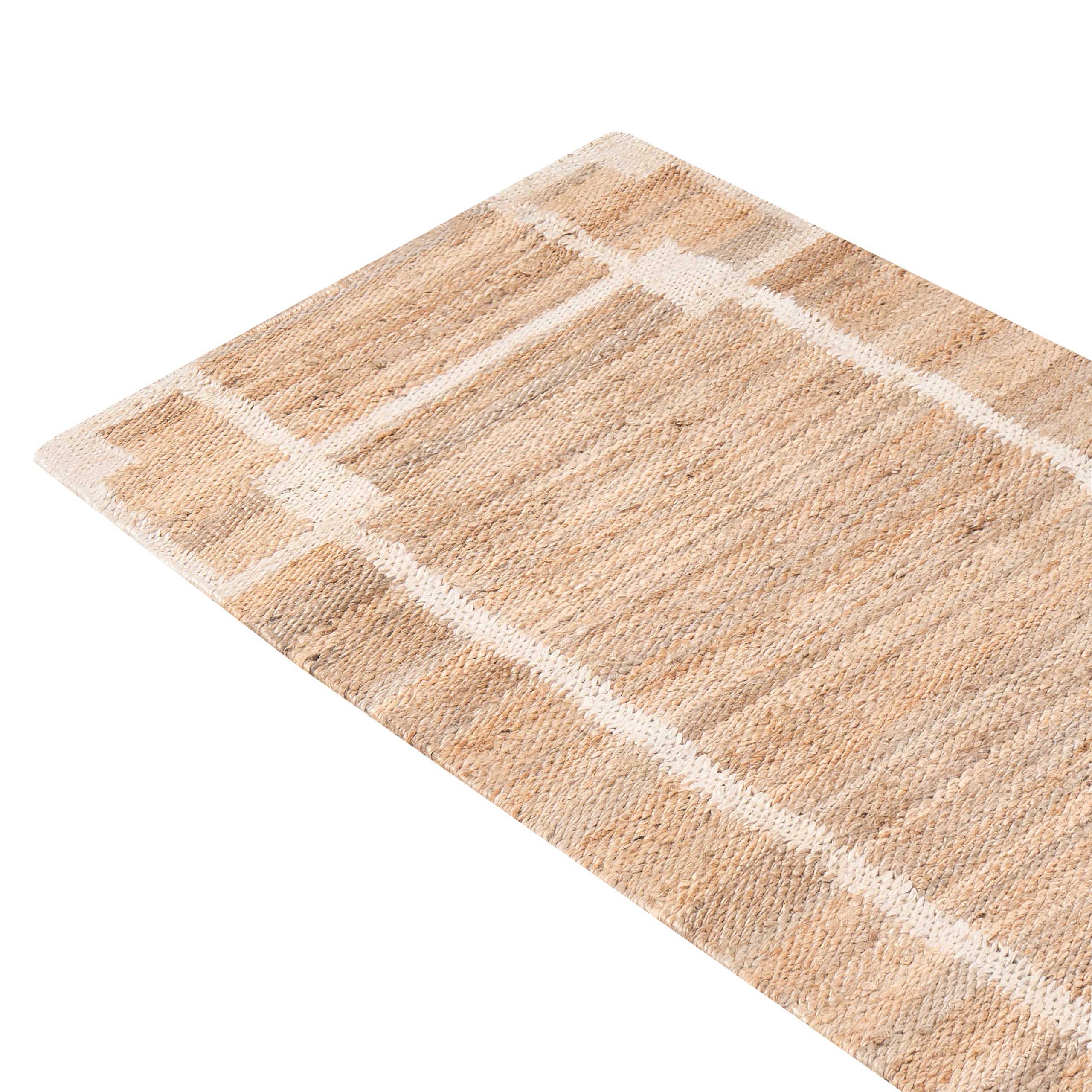 Gulvtæppe GONDIA Lys Beige 80 x 300 cm Jute
