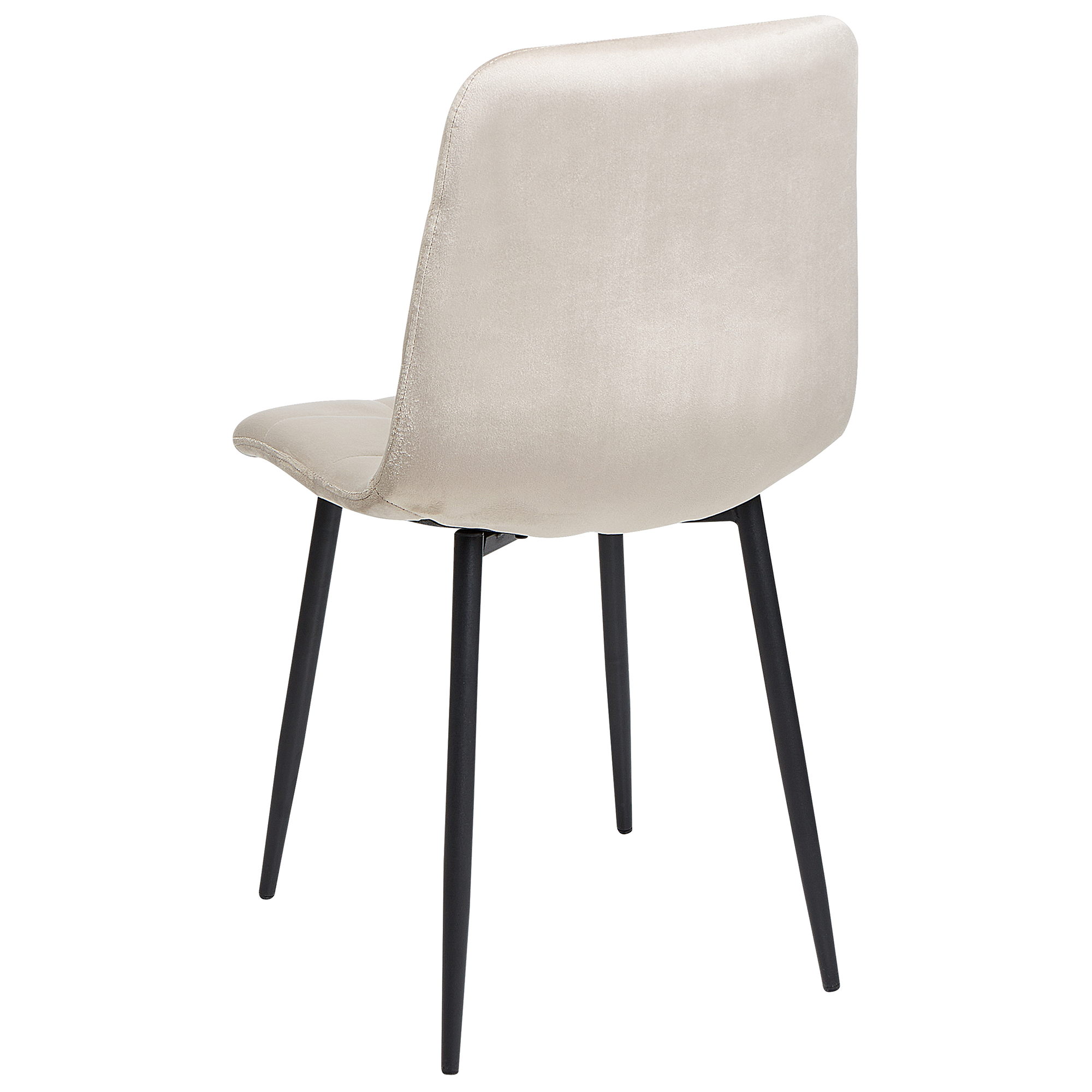 Sæt med 4 spisebordsstole POWELL Velour Beige