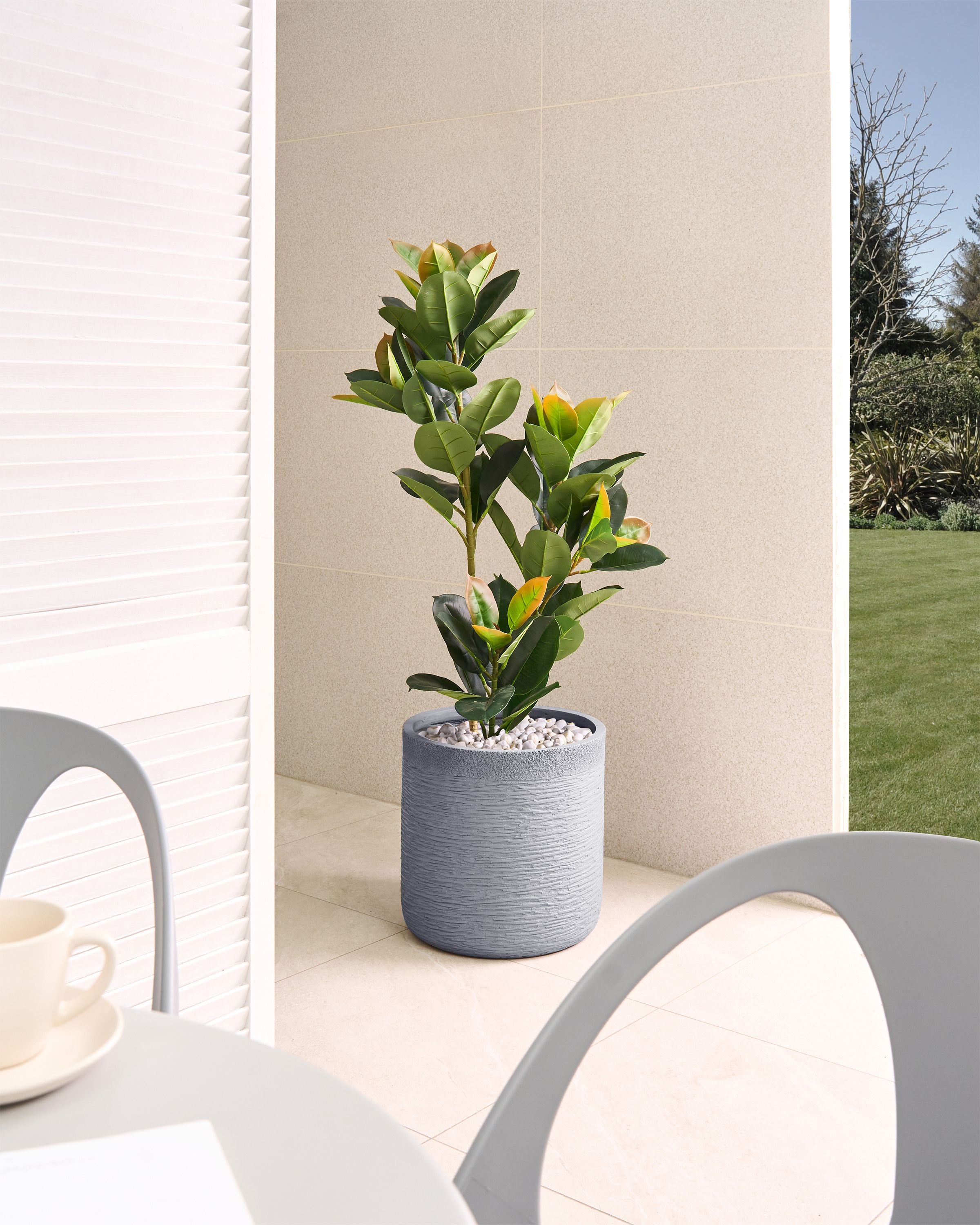 Urtepotte SAMOS 42 cm Grå