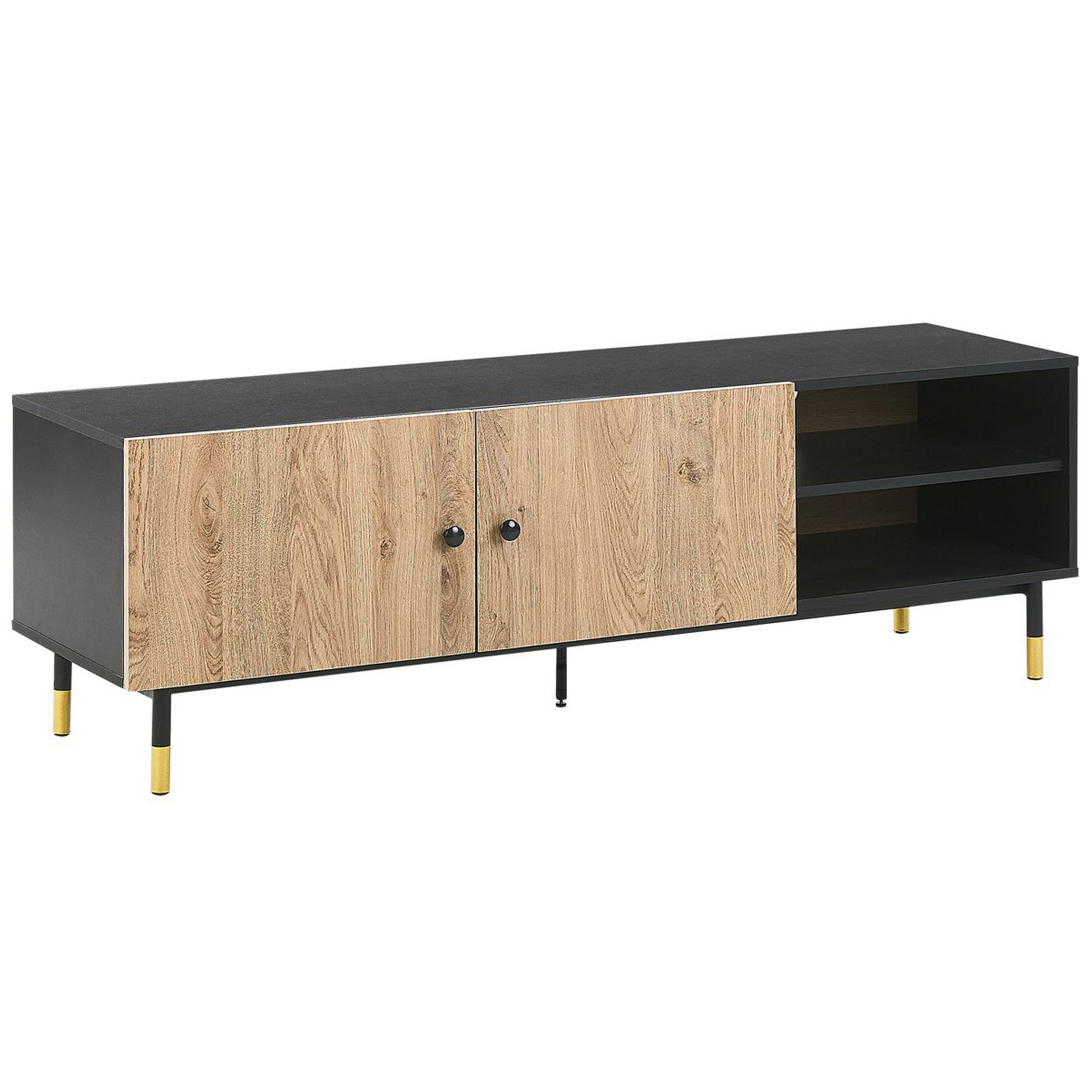 TV-bord ABILEN Brun/sort