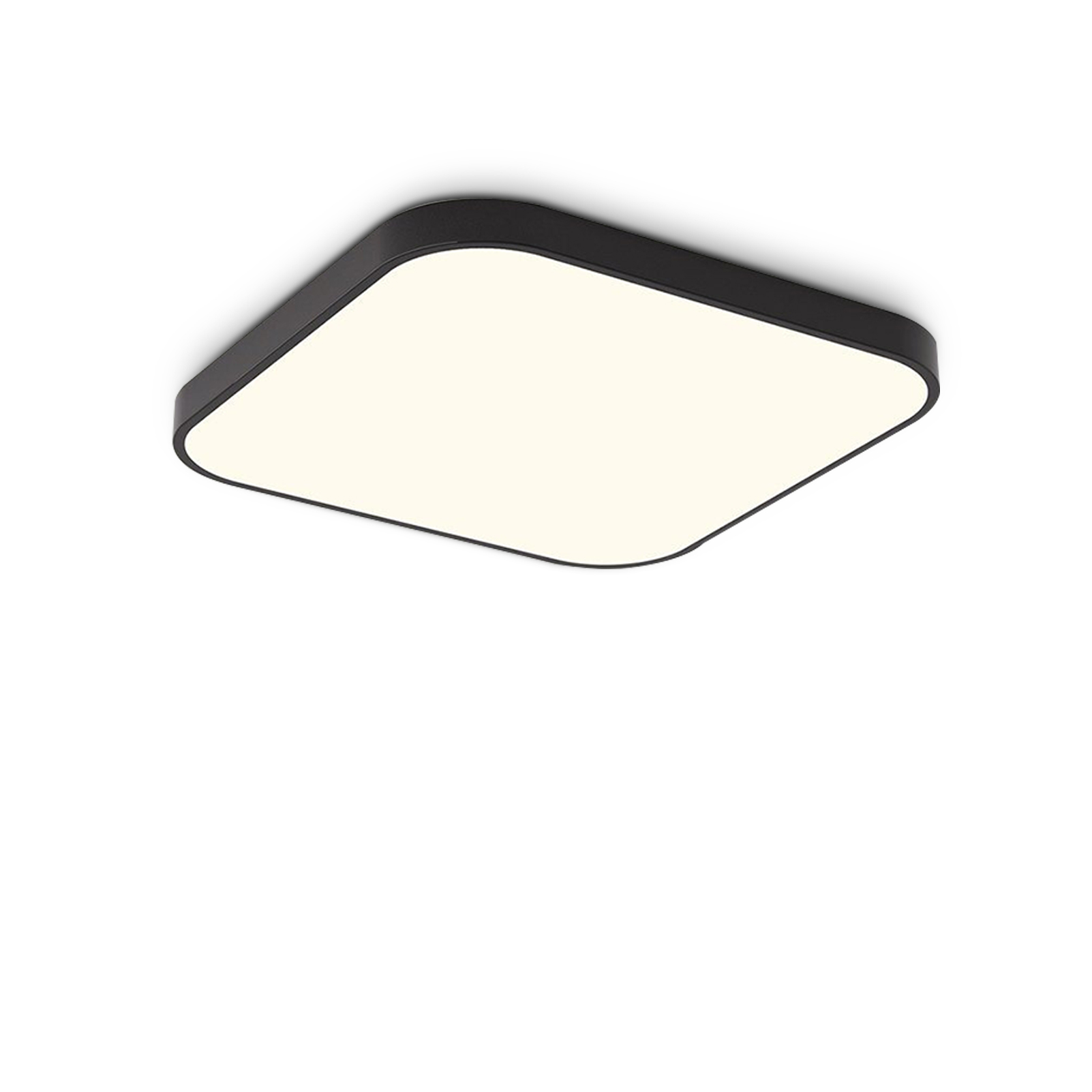 NETTLIFE LED - loftslampe, 4000K, 19W, 27cm, soveværelses- og køkkenlampe, sort firkantet Badeværelse IP44 Badeværelseslampe