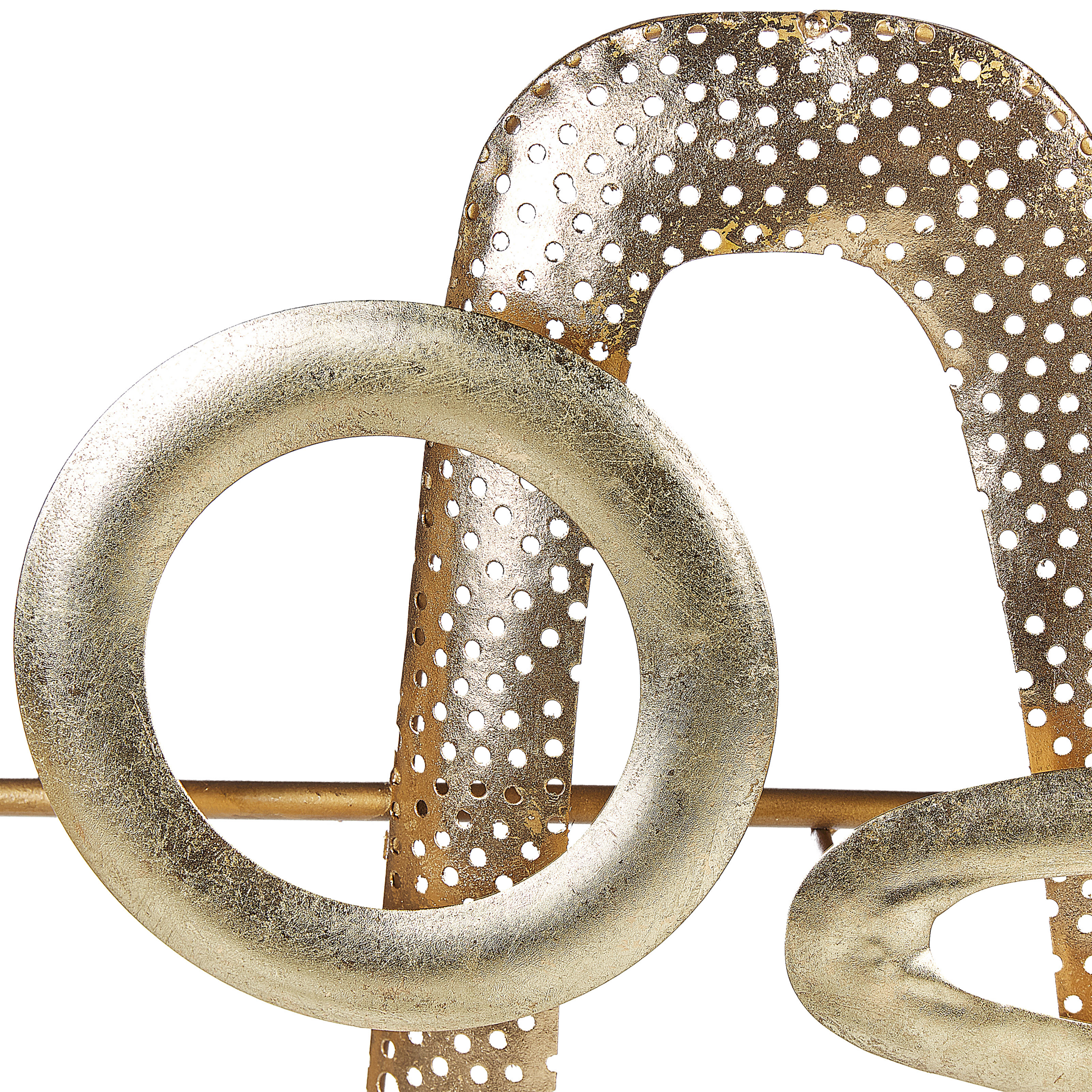 Vægdekoration MANGANESE 50 cm Metal Guld