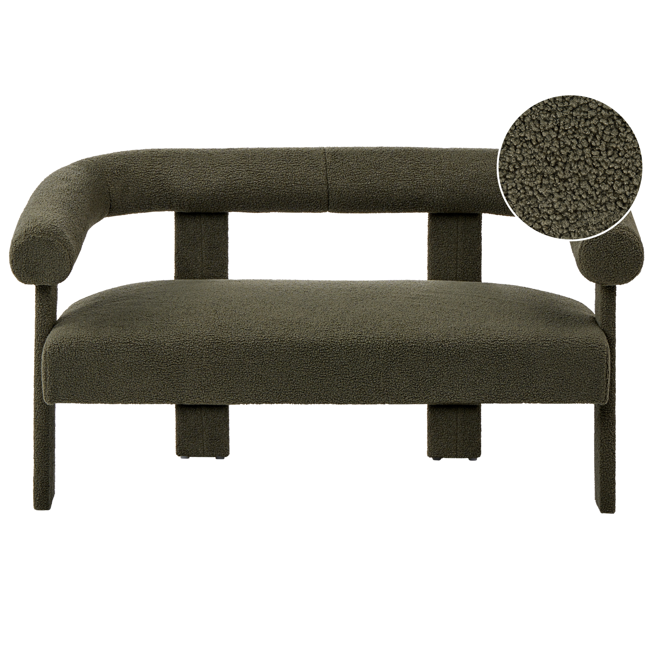 Sofa 2 personers ILBRO Boucle Mørkegrøn