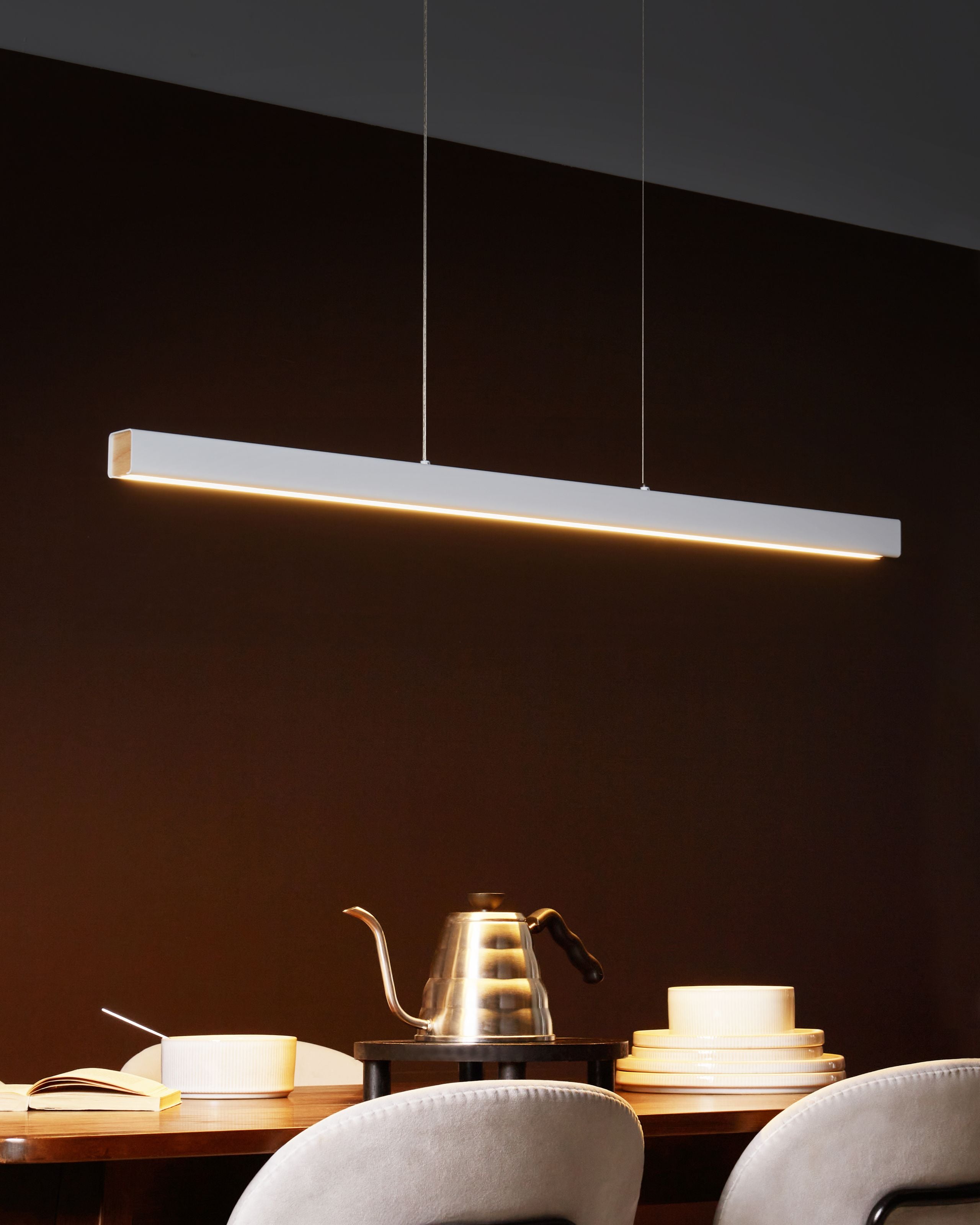 LED-pendel lampe ARENAS Med fjernbetjening Hvid