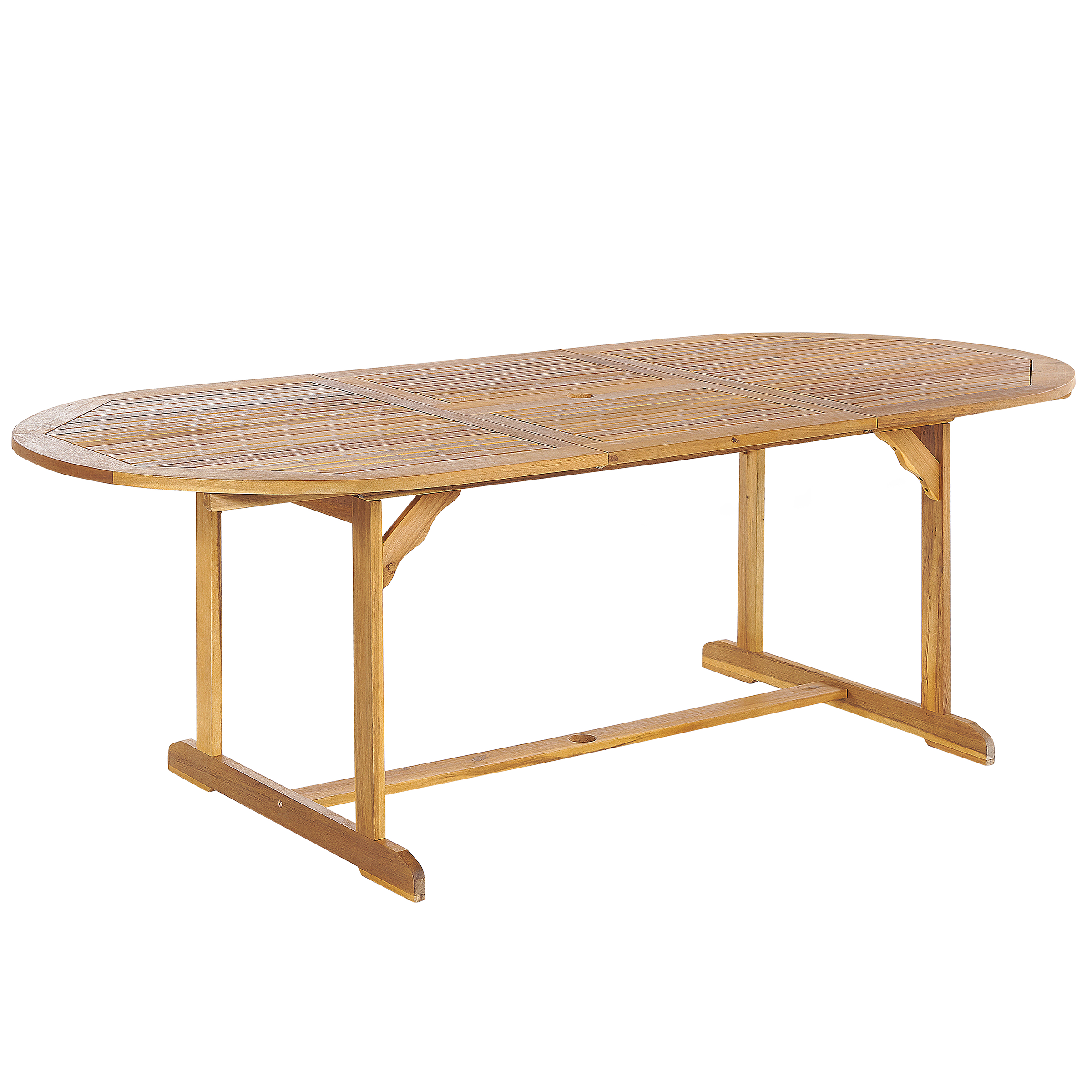 Havebord med udtræk MAUI 160/220 cm 100 cm Akacietræ Lysebrun