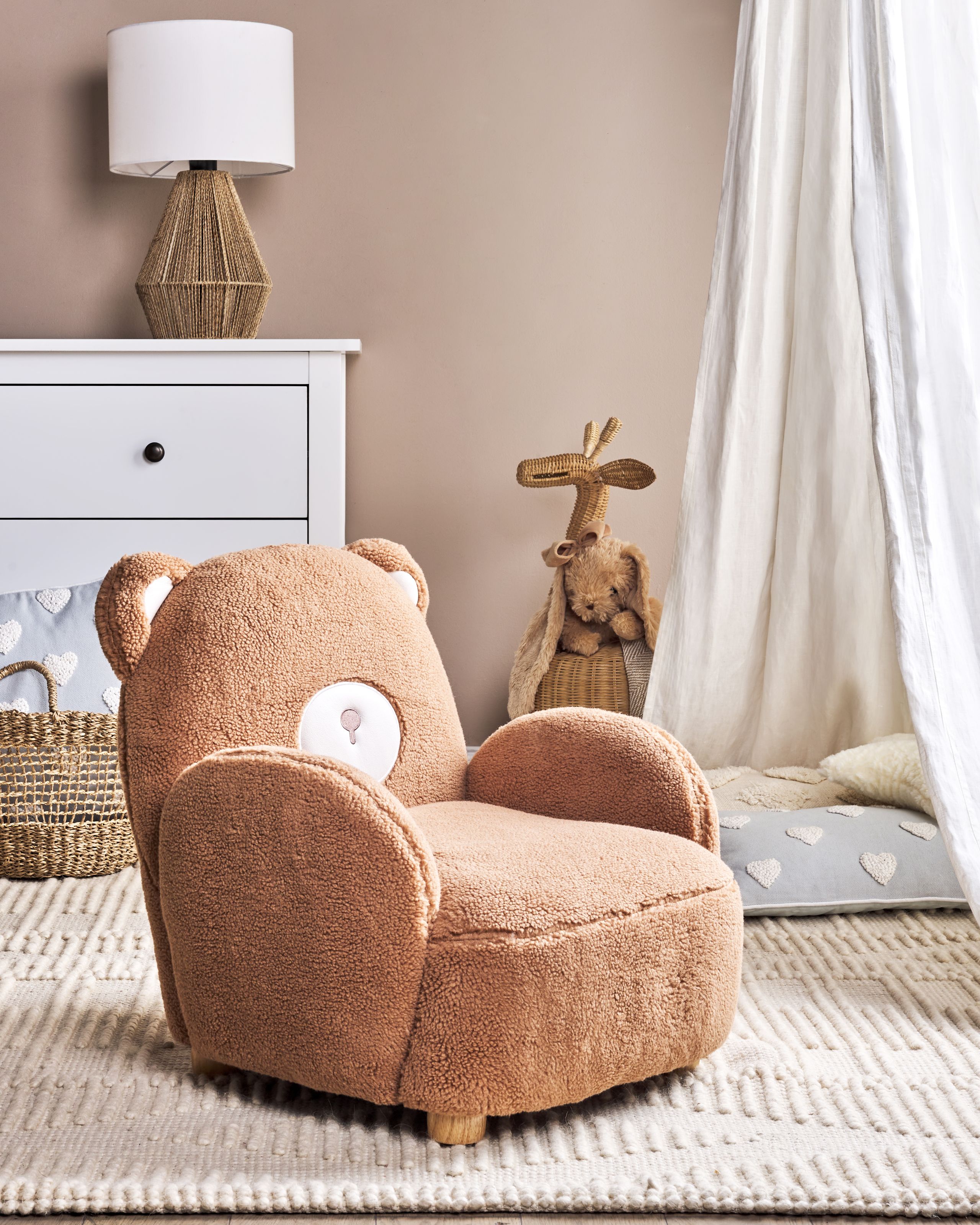 Børnelænestol Bamse BOO Boucle Brun