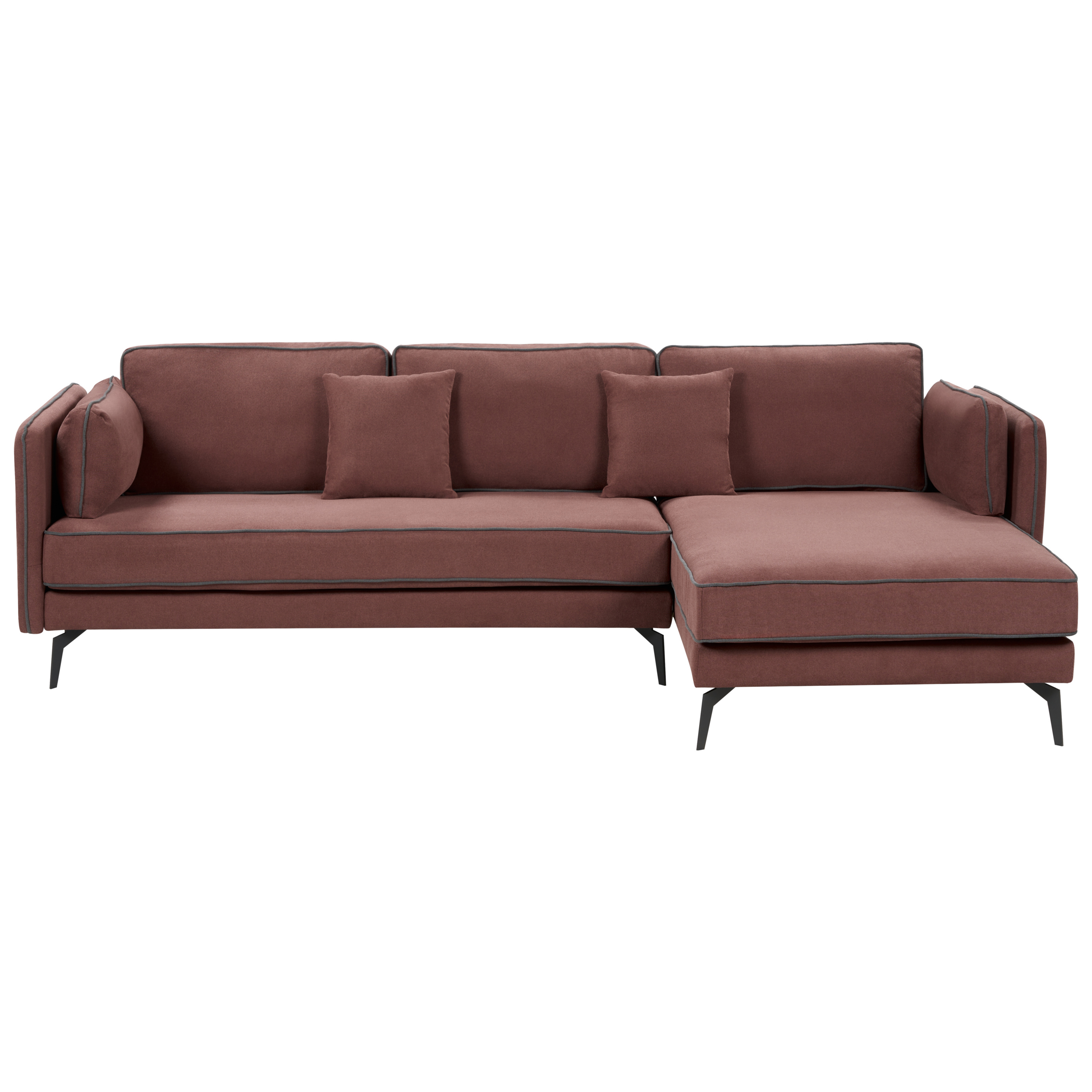 Hjørnesofa 3 personers ALTAN Bordeaux Venstrevendt