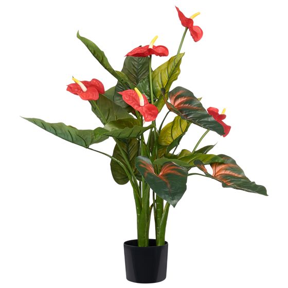 Kunstig plante ANTHURIUM 95 cm Grøn