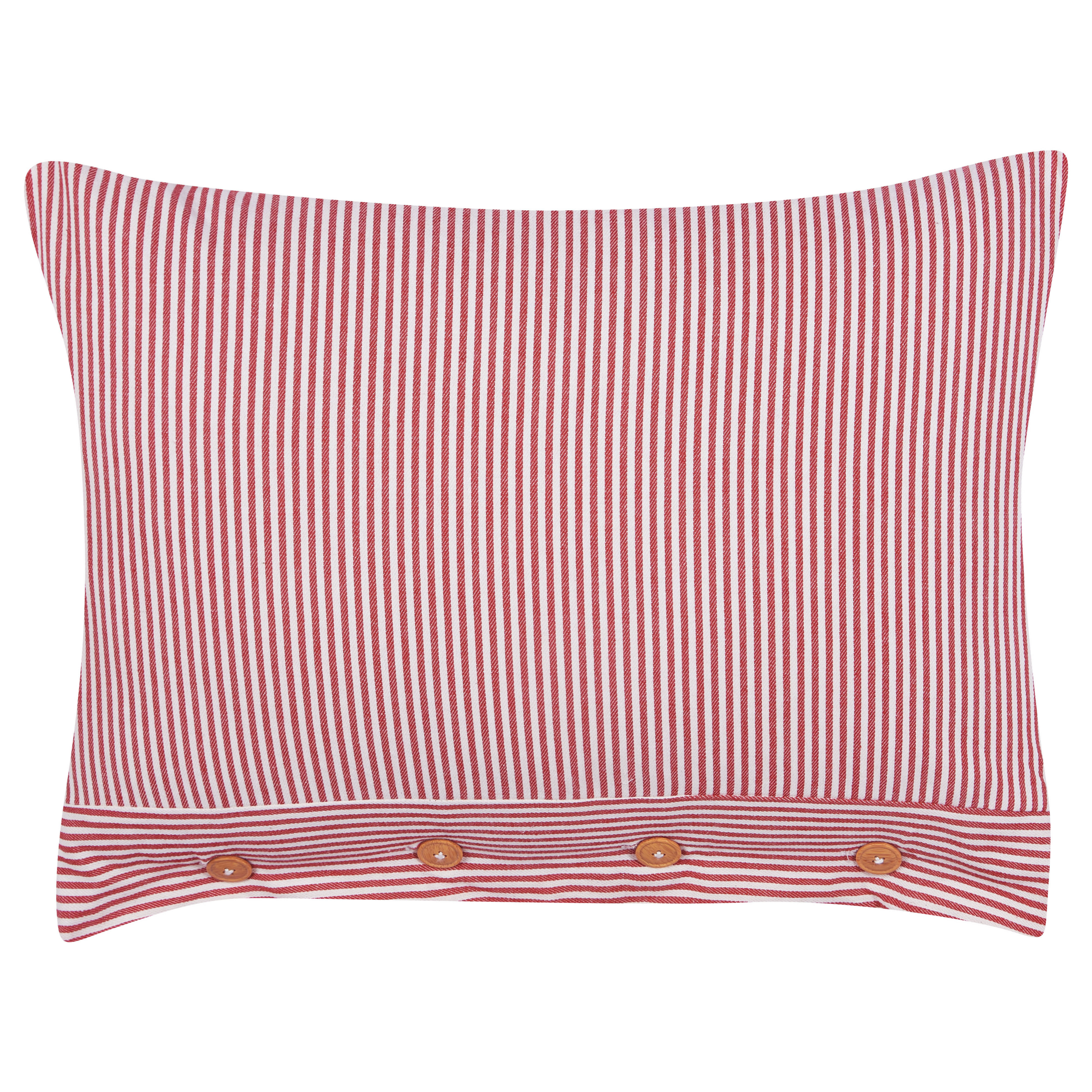 Pyntepude AALITA 40 x 60 cm Bomuld Rød Stribet mønster