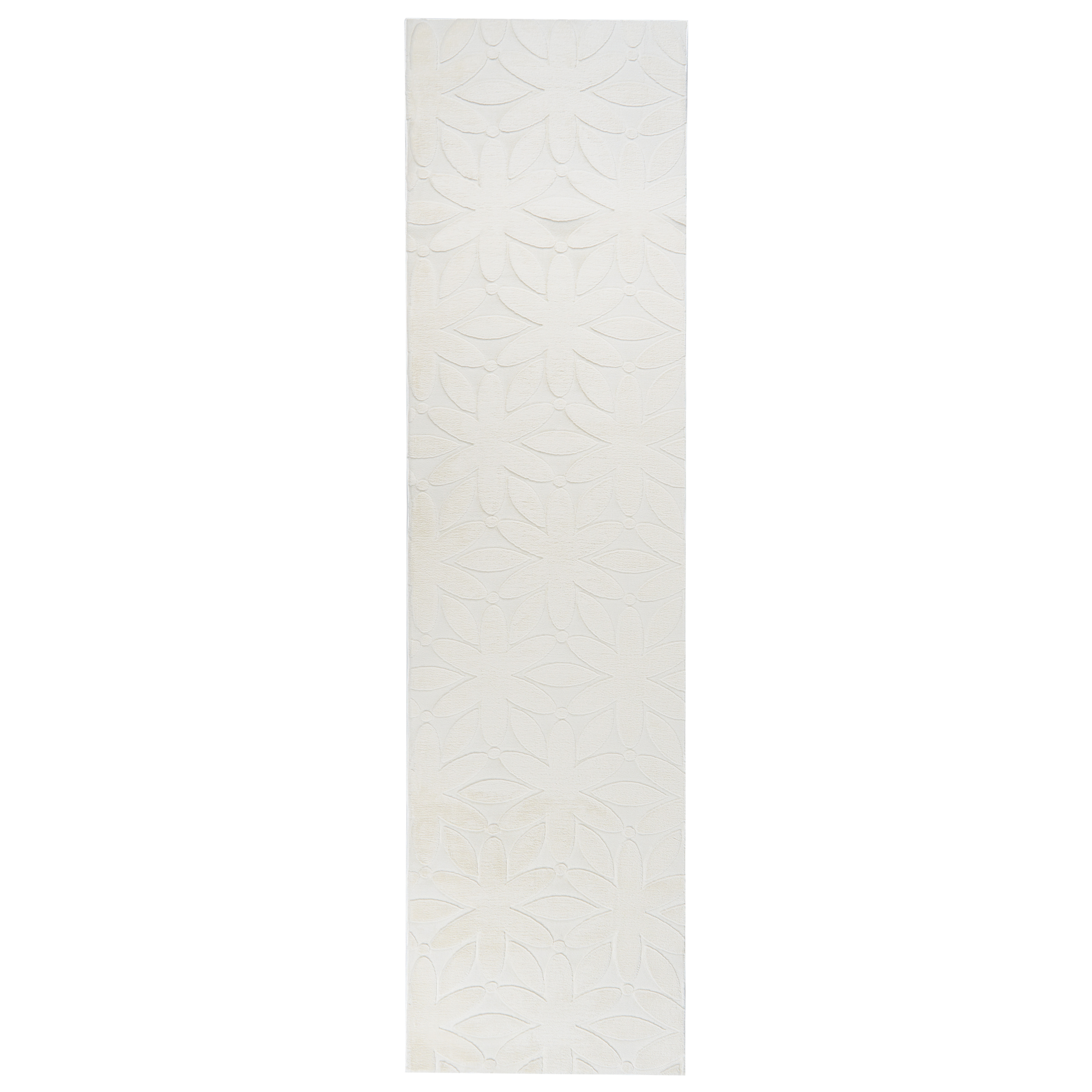 Gulvtæppe HOOD Cremehvid 80 x 300 cm