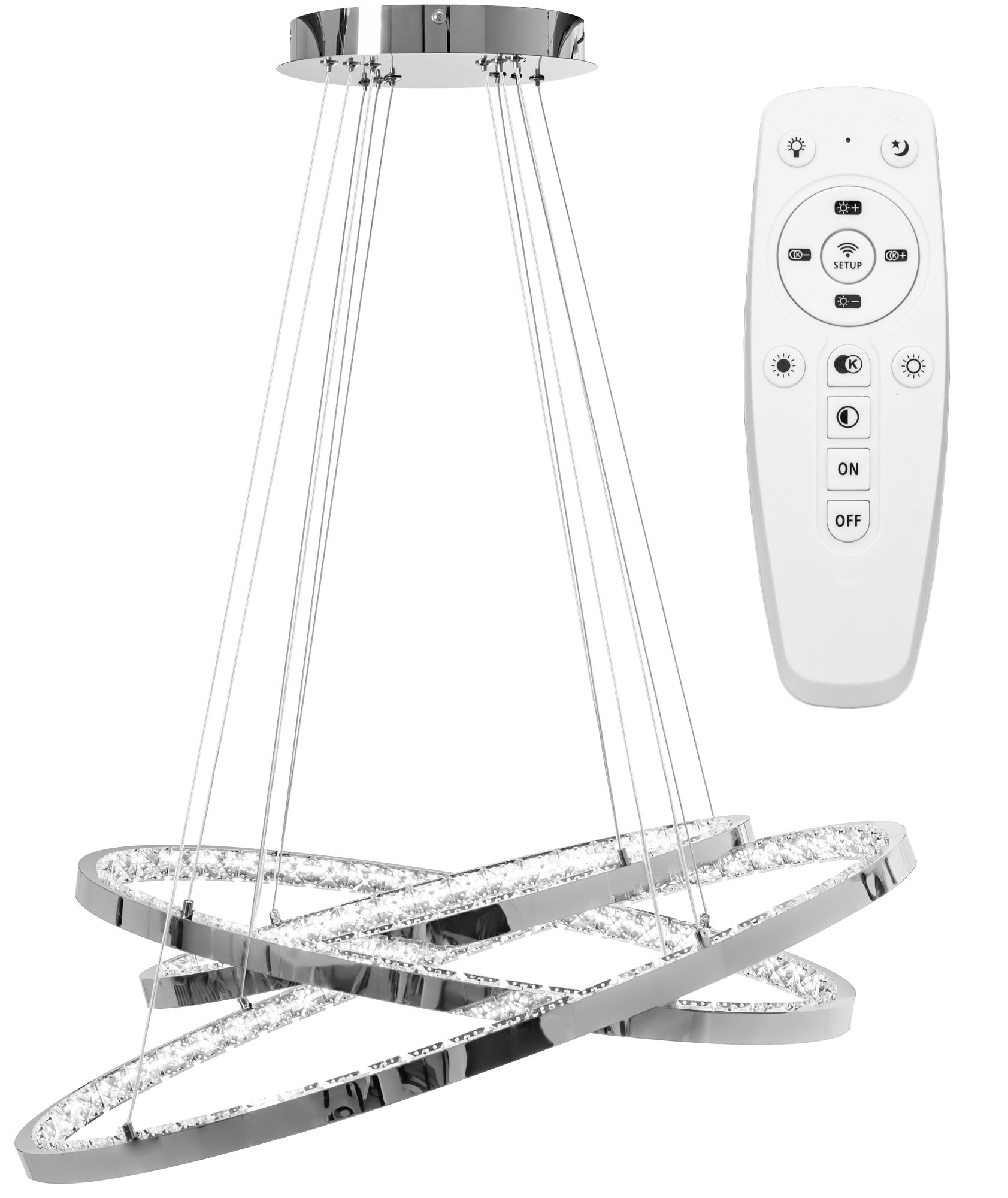 TOOLIGHT hængende loftlampe APP772-3CP Lysegrå 77x77x100cm