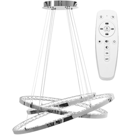 TOOLIGHT hængende loftlampe APP772-3CP Lysegrå 77x77x100cm
