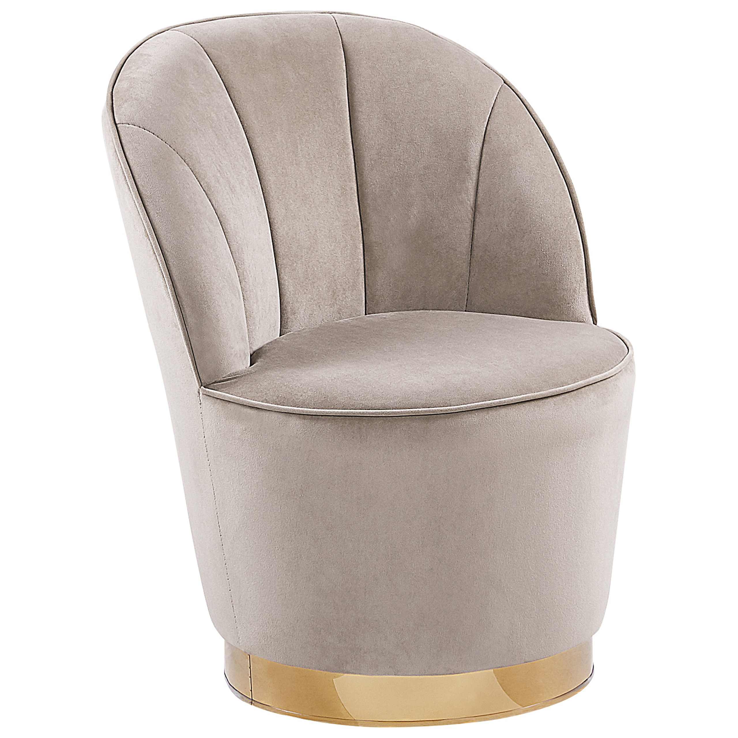 Lænestol ALBY Velour Lys Beige