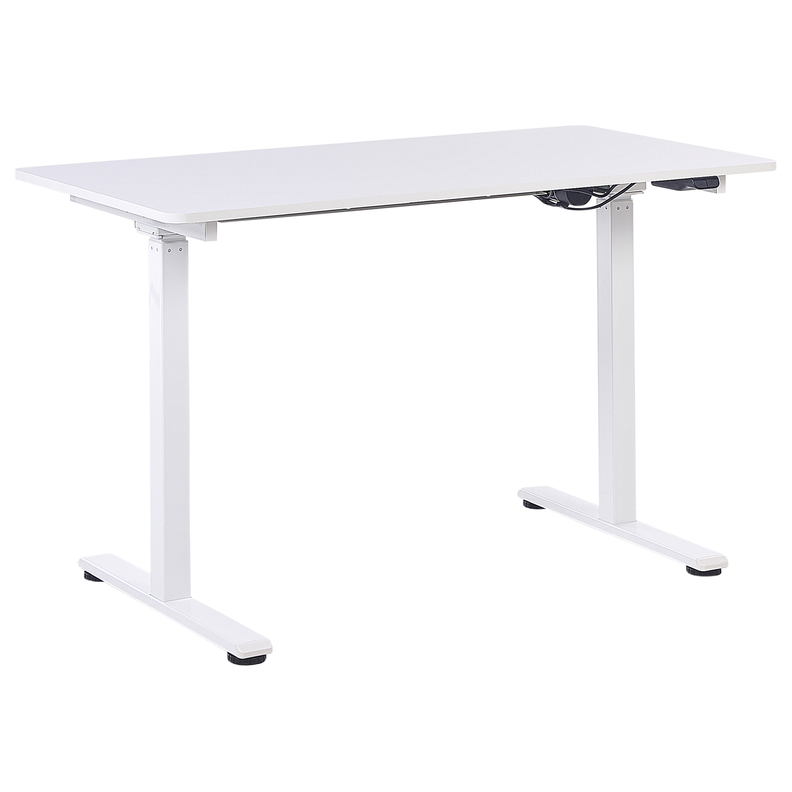 Elektrisk justerbart hæve sænkebord GRIFTON 120 cm 60 cm Hvid