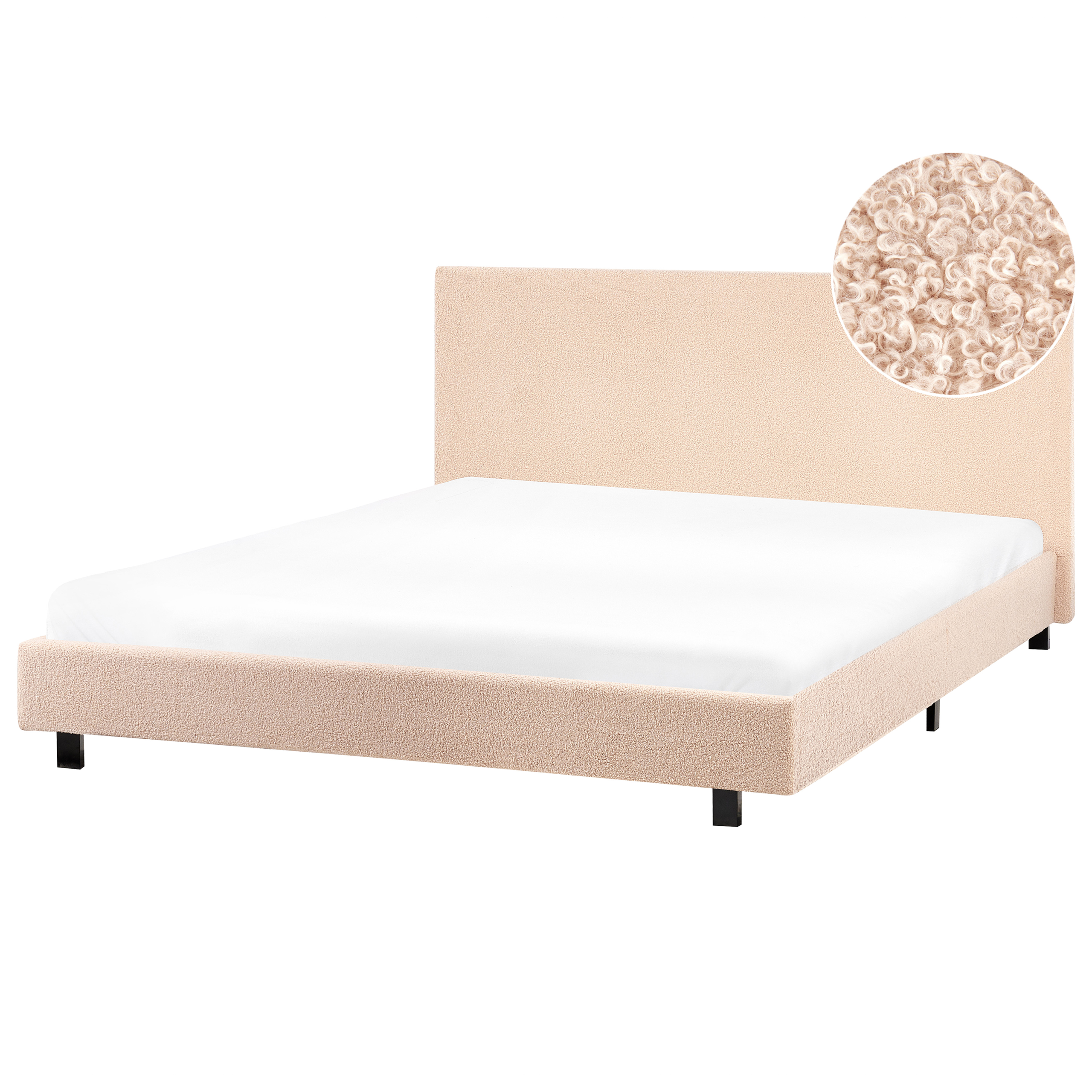 Vandseng Boucle ALBI 160 x 200 cm Beige