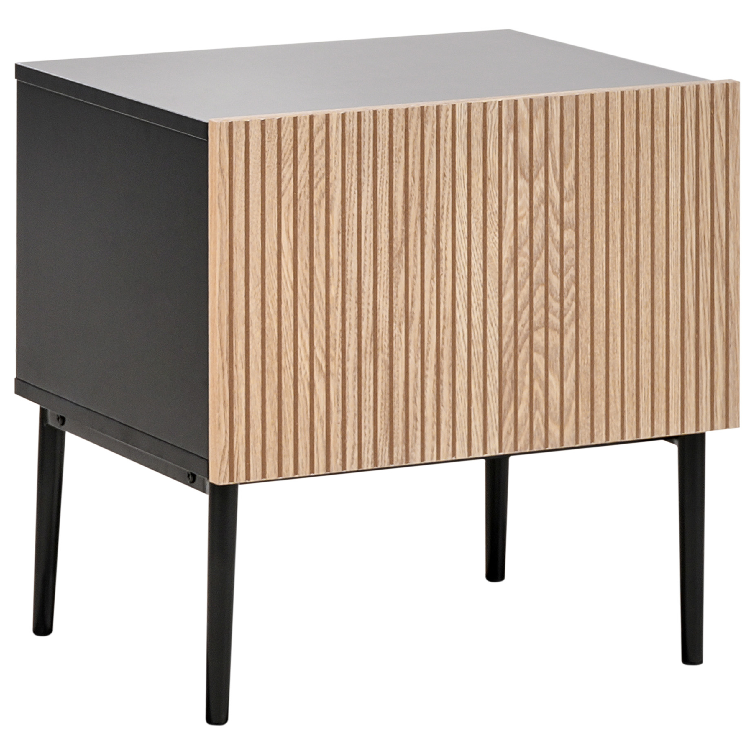 Natbord BLYTHE Naturlig ask Sort