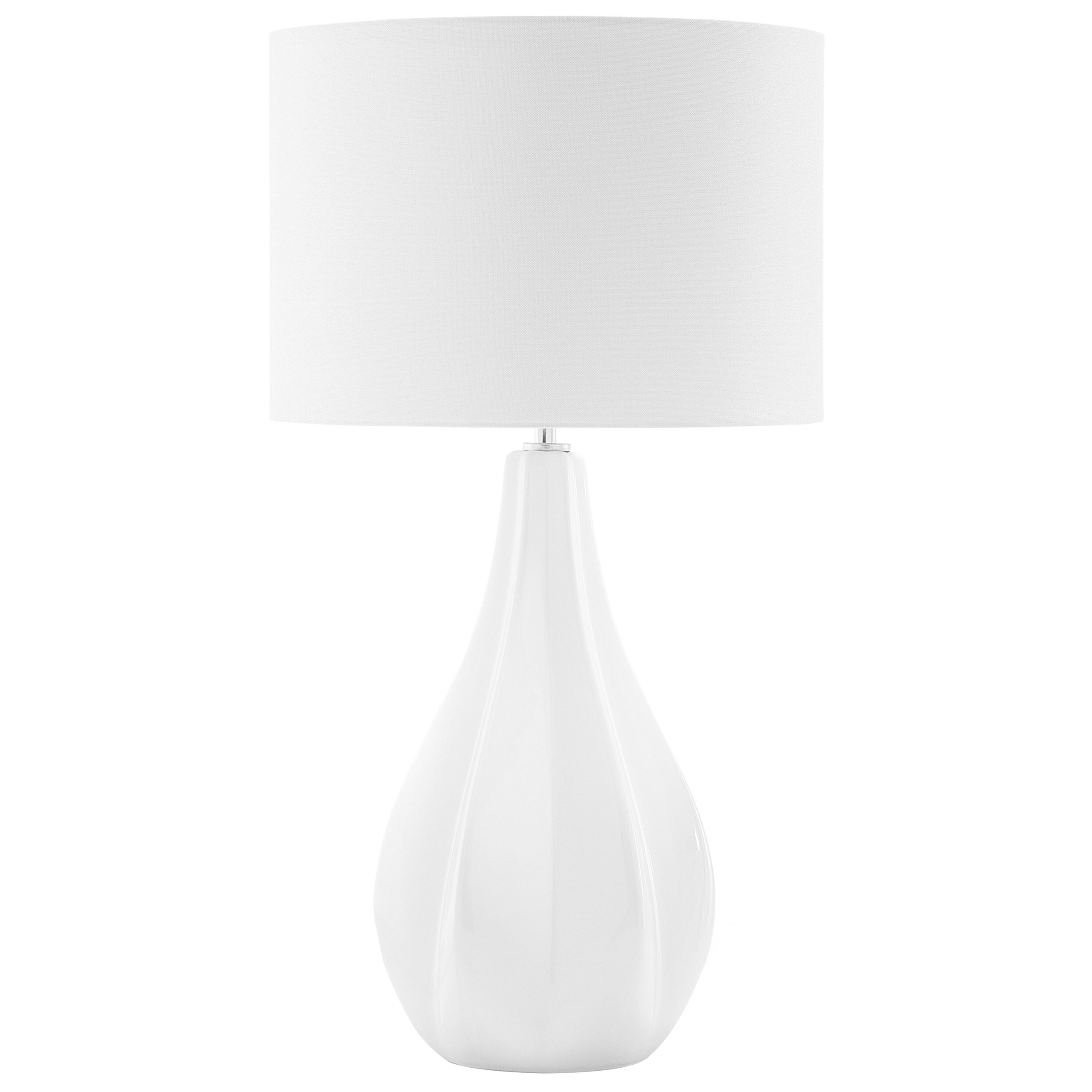 Bordlampe SANTEE Porcelæn Cremehvid