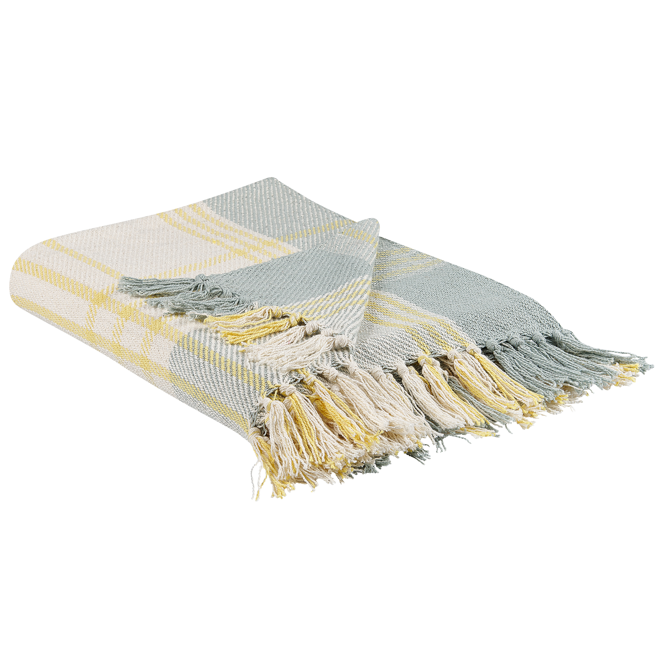 Plaid BETALI Bomuld 125 x 150 cm Gul