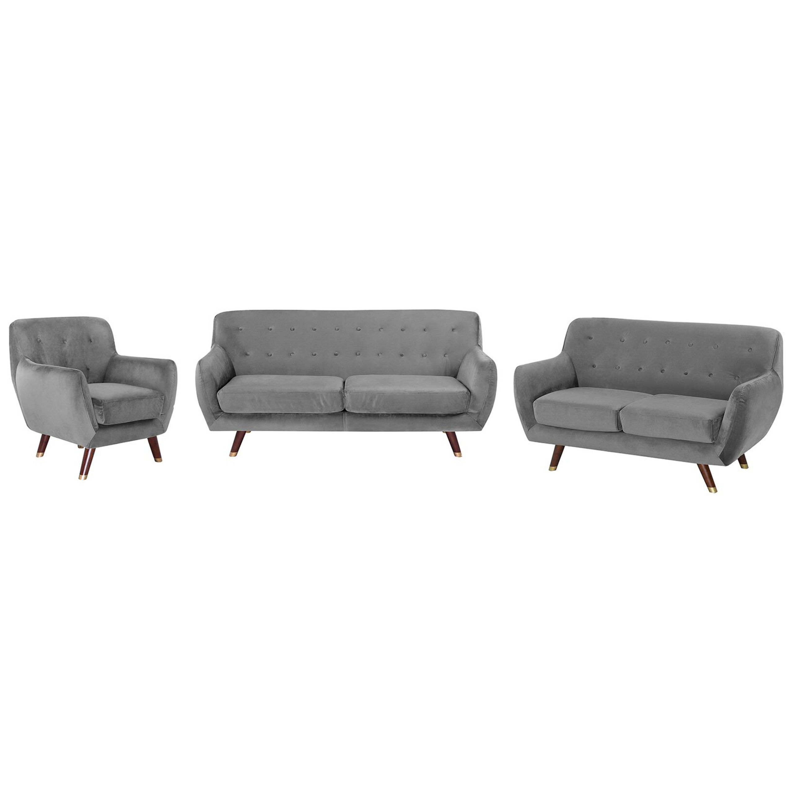 Sofasæt 6 personers BODO Velour Grå